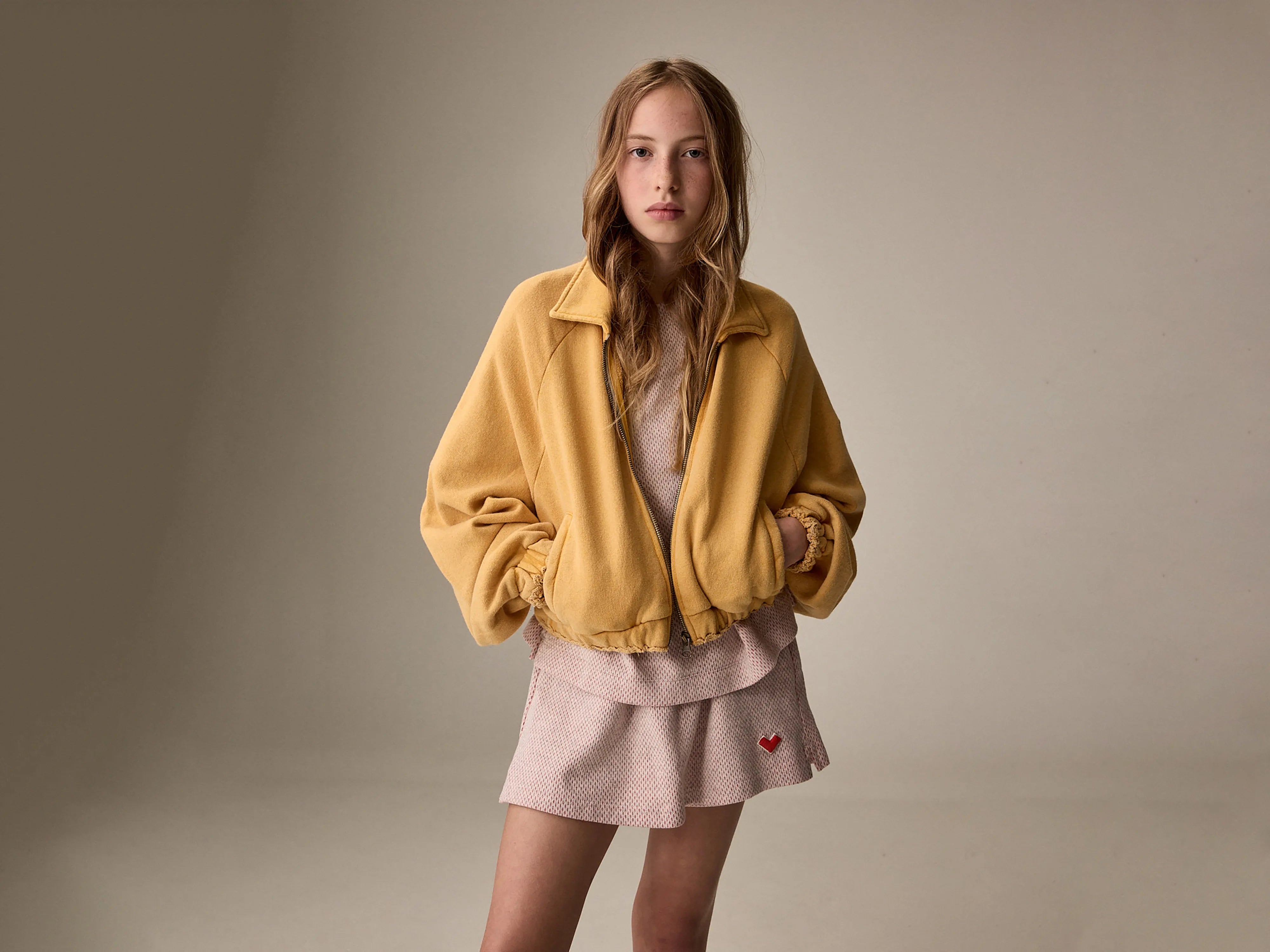 Sweatshirt zippé Agness (261 / G / GIRASOLE)