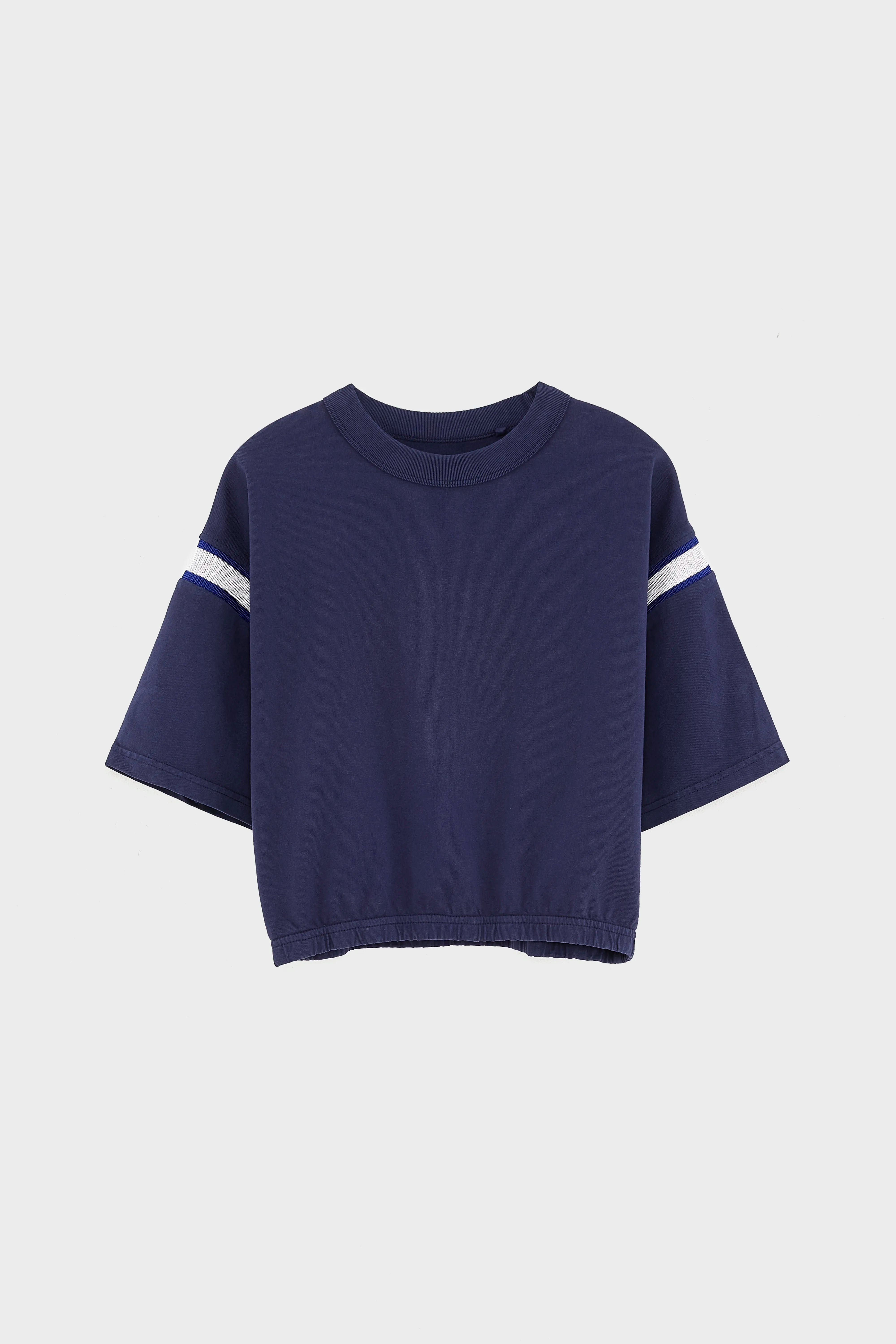 Casel cropped t-shirt (261 / G / NAVAL)