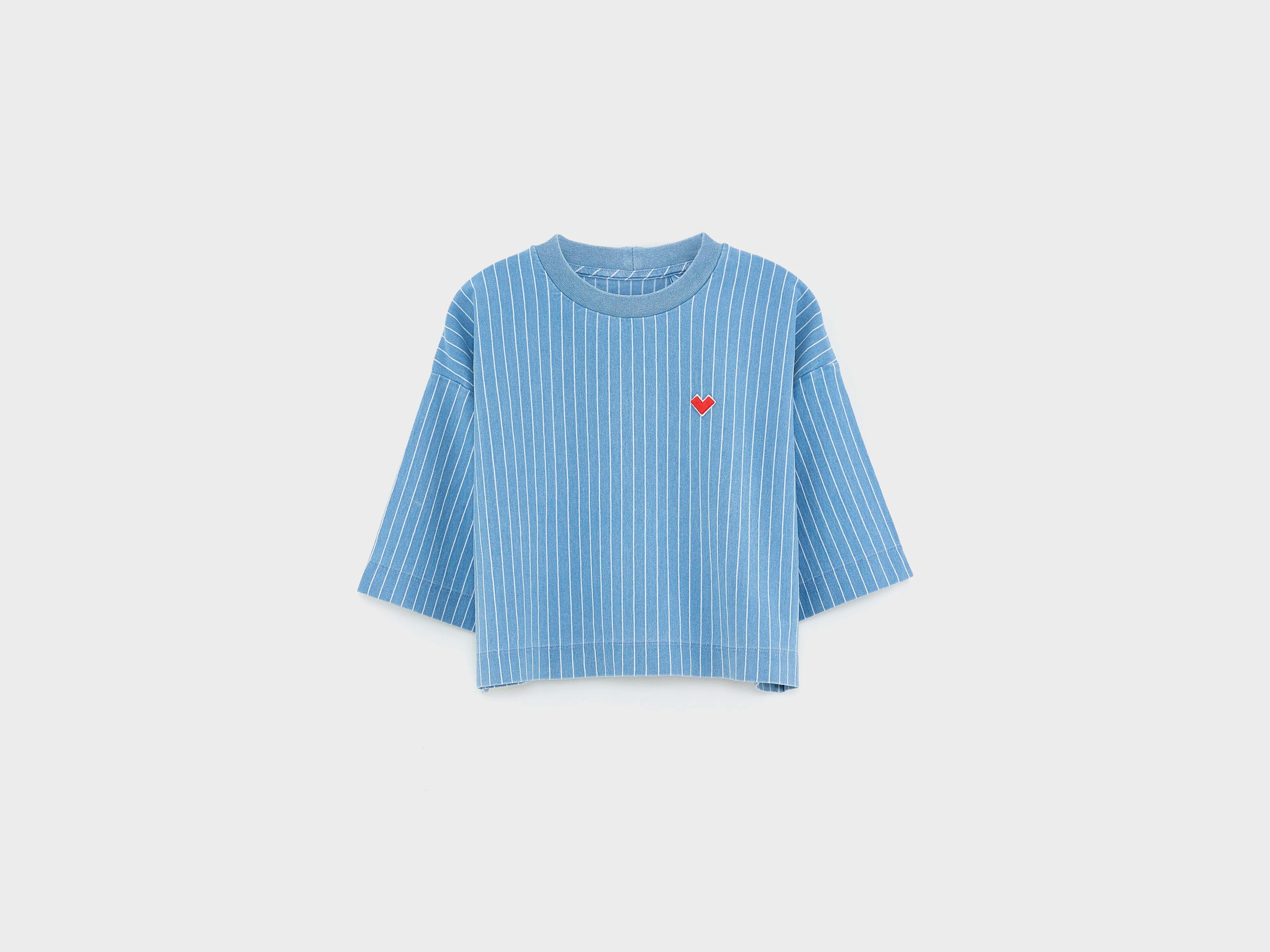 Athan cropped t-shirt (261 / G / BLUE BONNET)