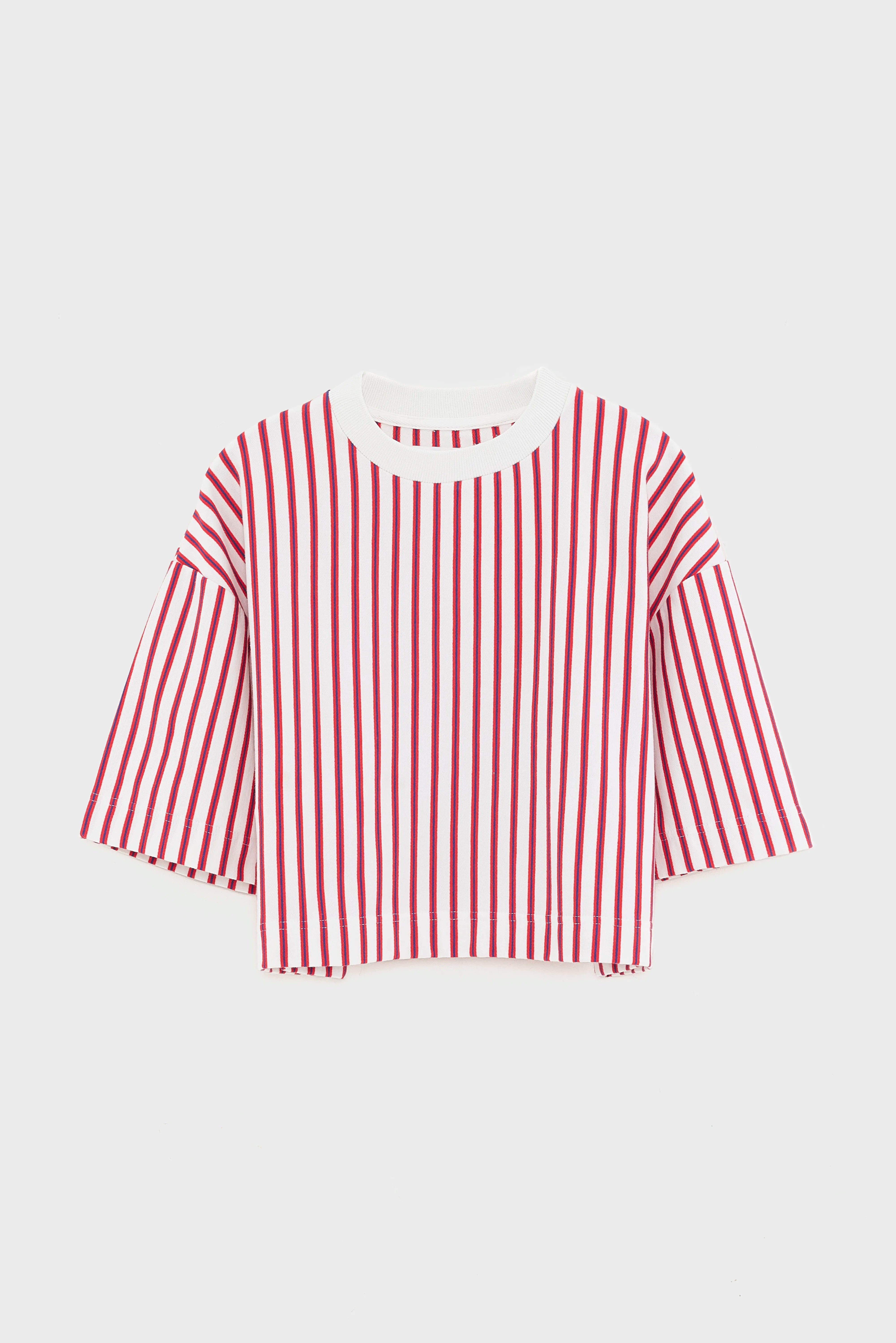 Athan Cropped T-shirt - Stripe a Voor Meisjes | Bellerose