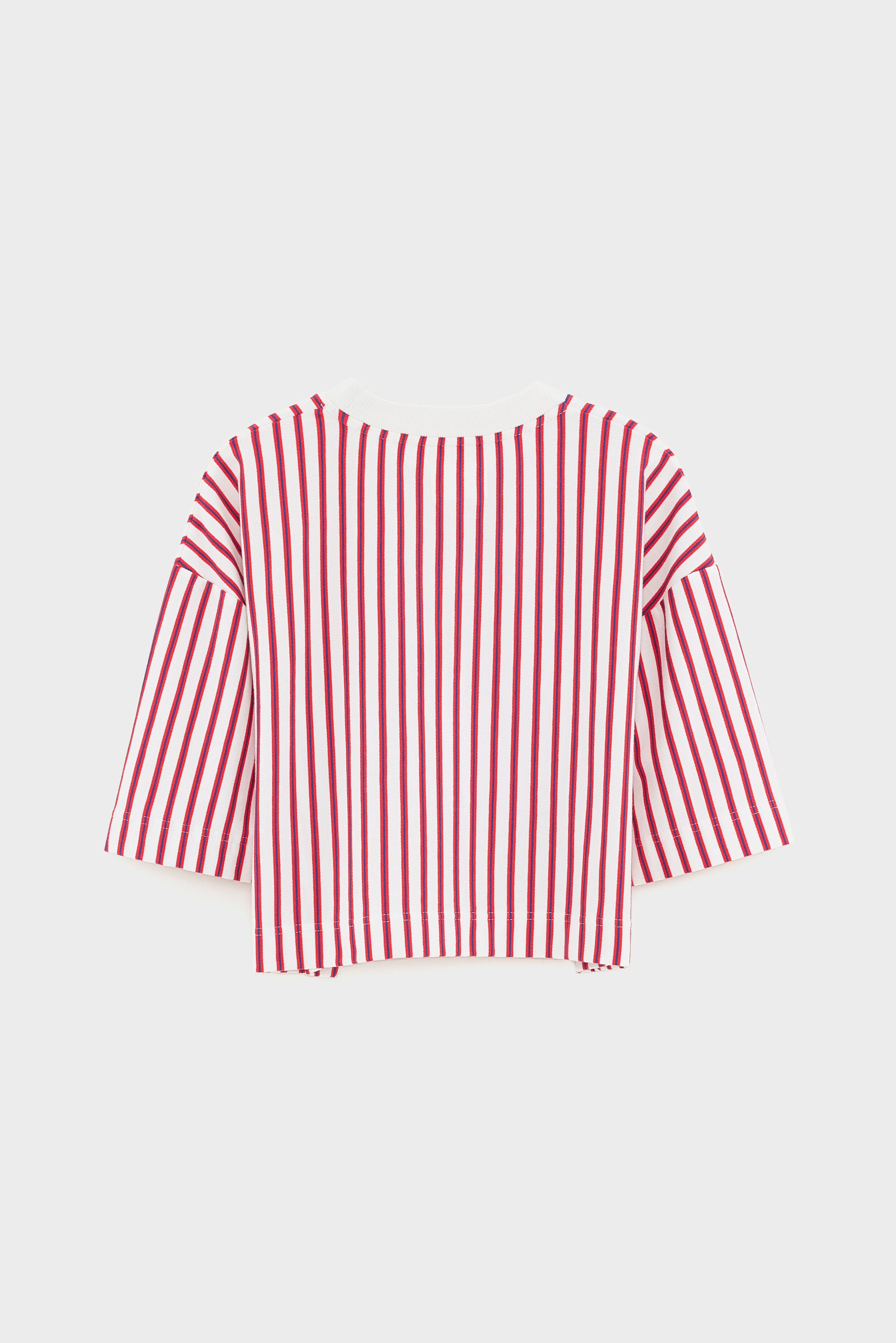 Athan cropped t-shirt (261 / G / STRIPE A)