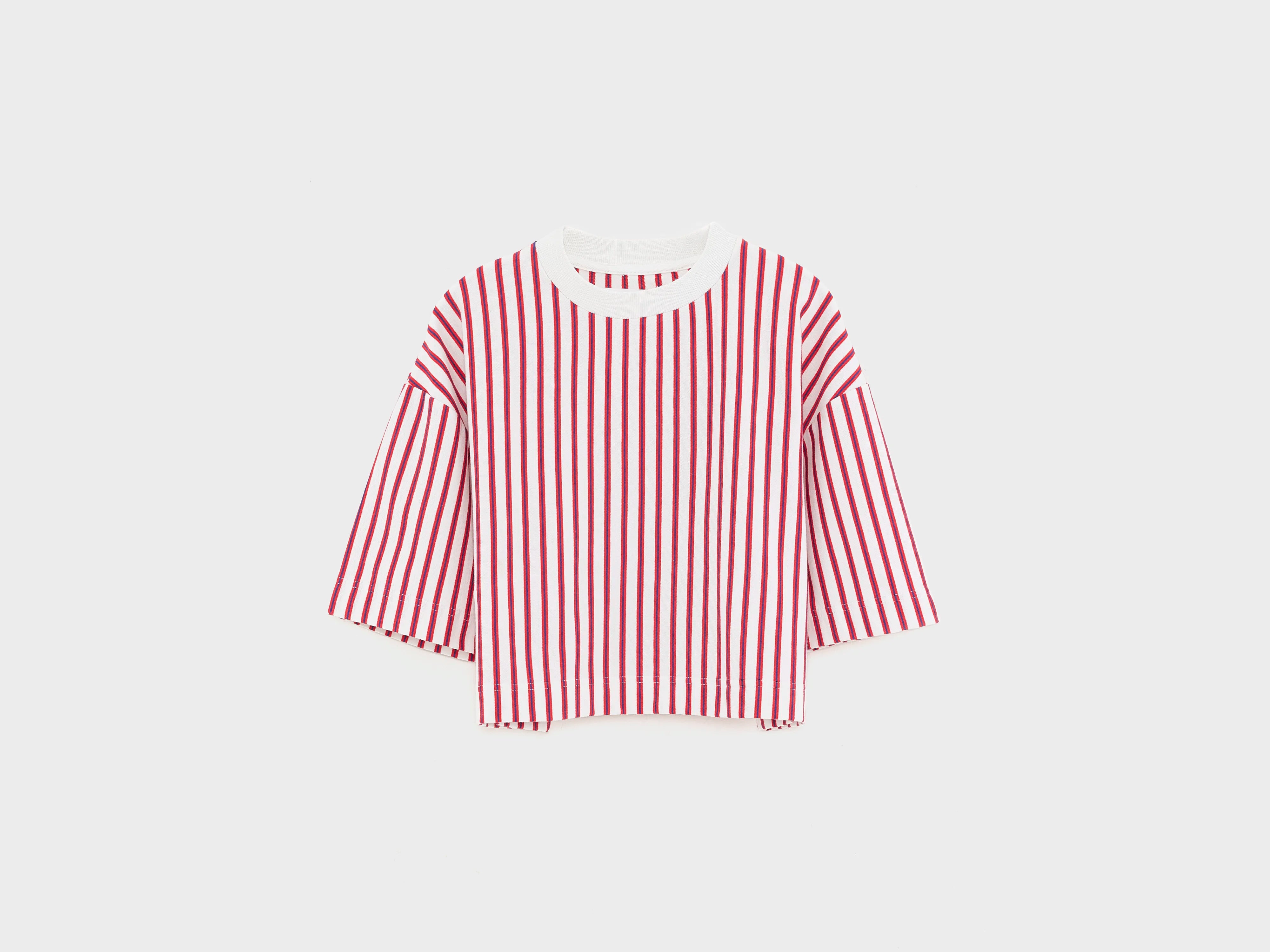Athan cropped t-shirt (261 / G / STRIPE A)