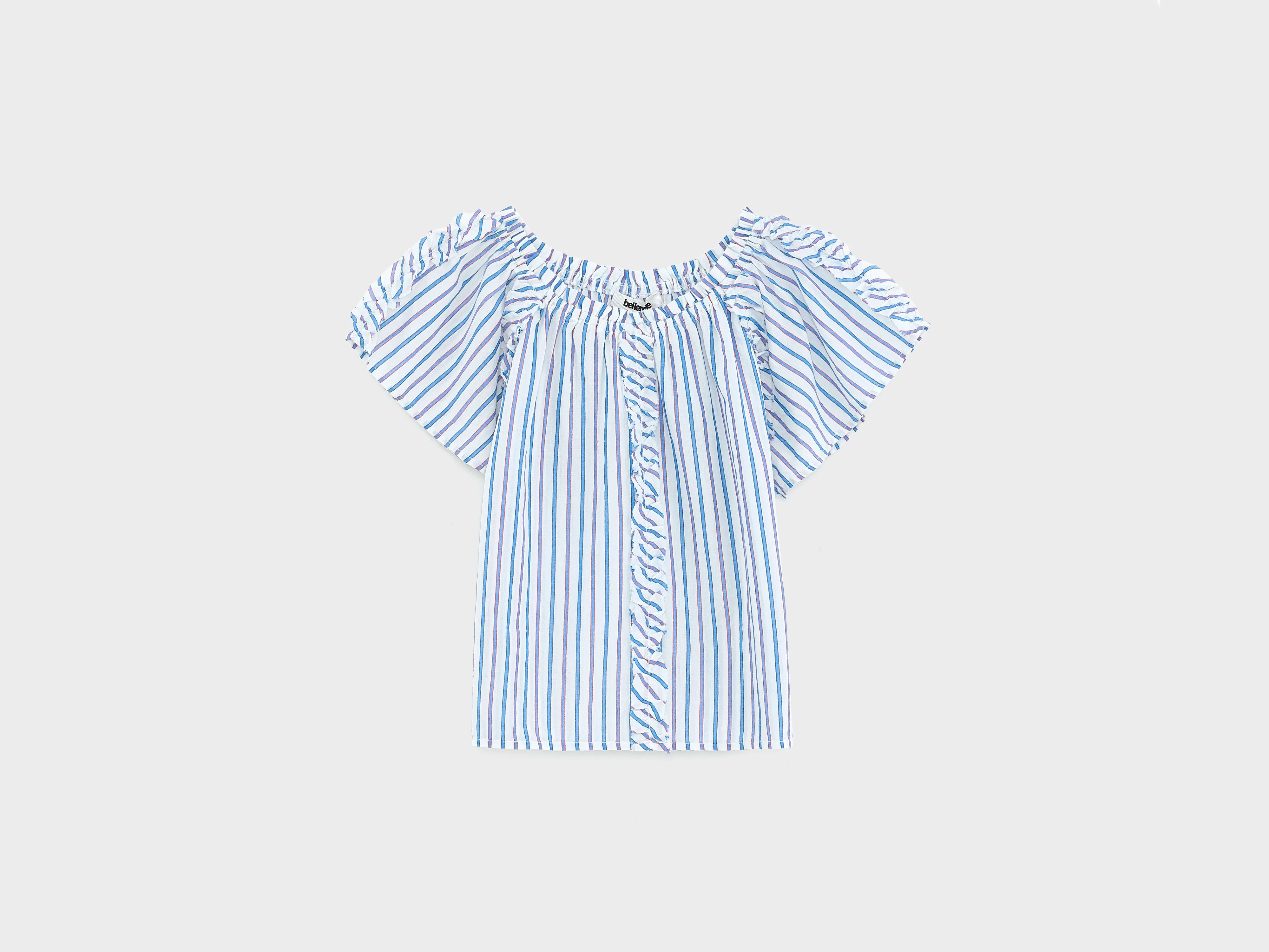 Hiera cropped blouse (261 / G / STRIPE A)