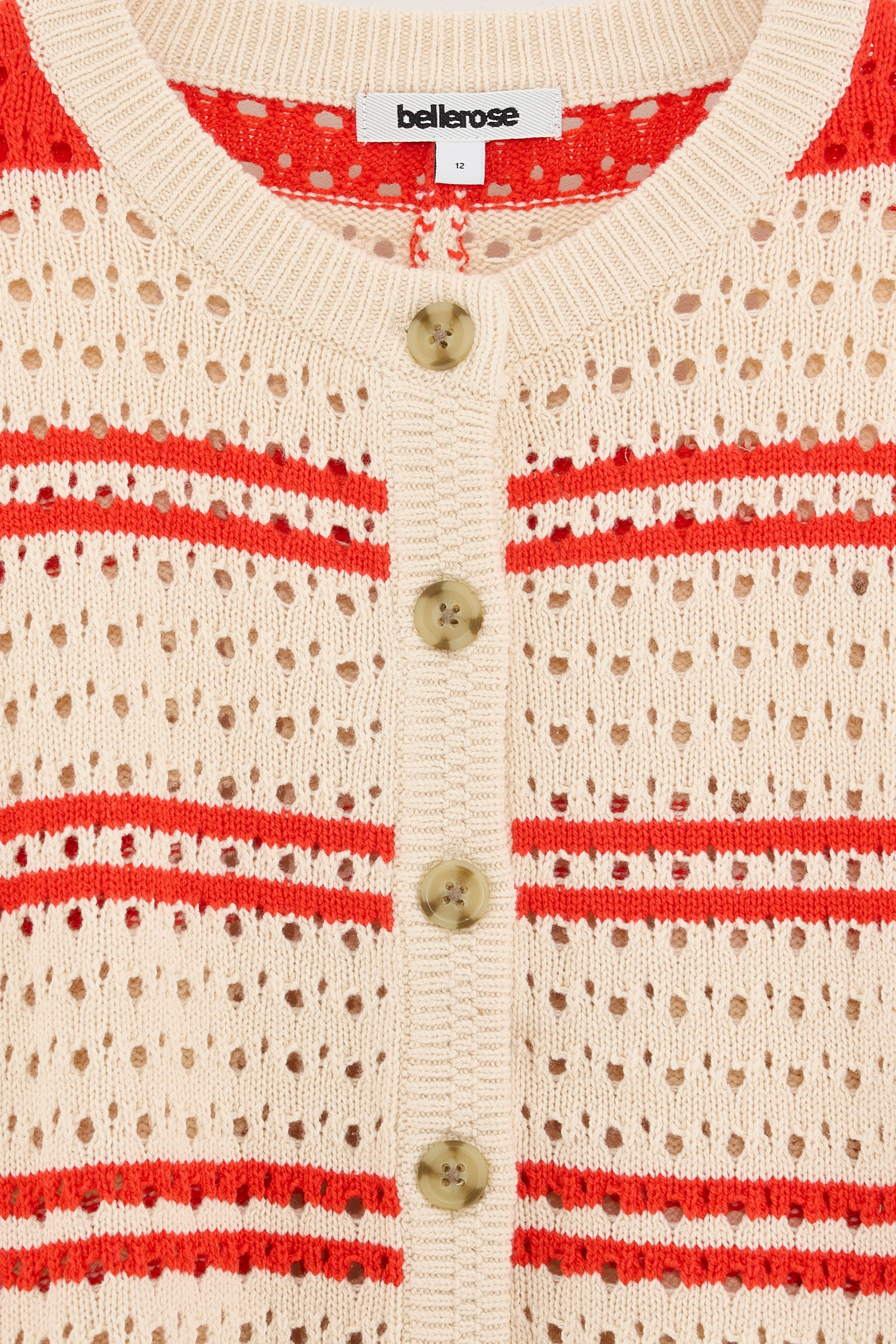 Gelta relaxte cardigan (261 / G / STRIPE A)