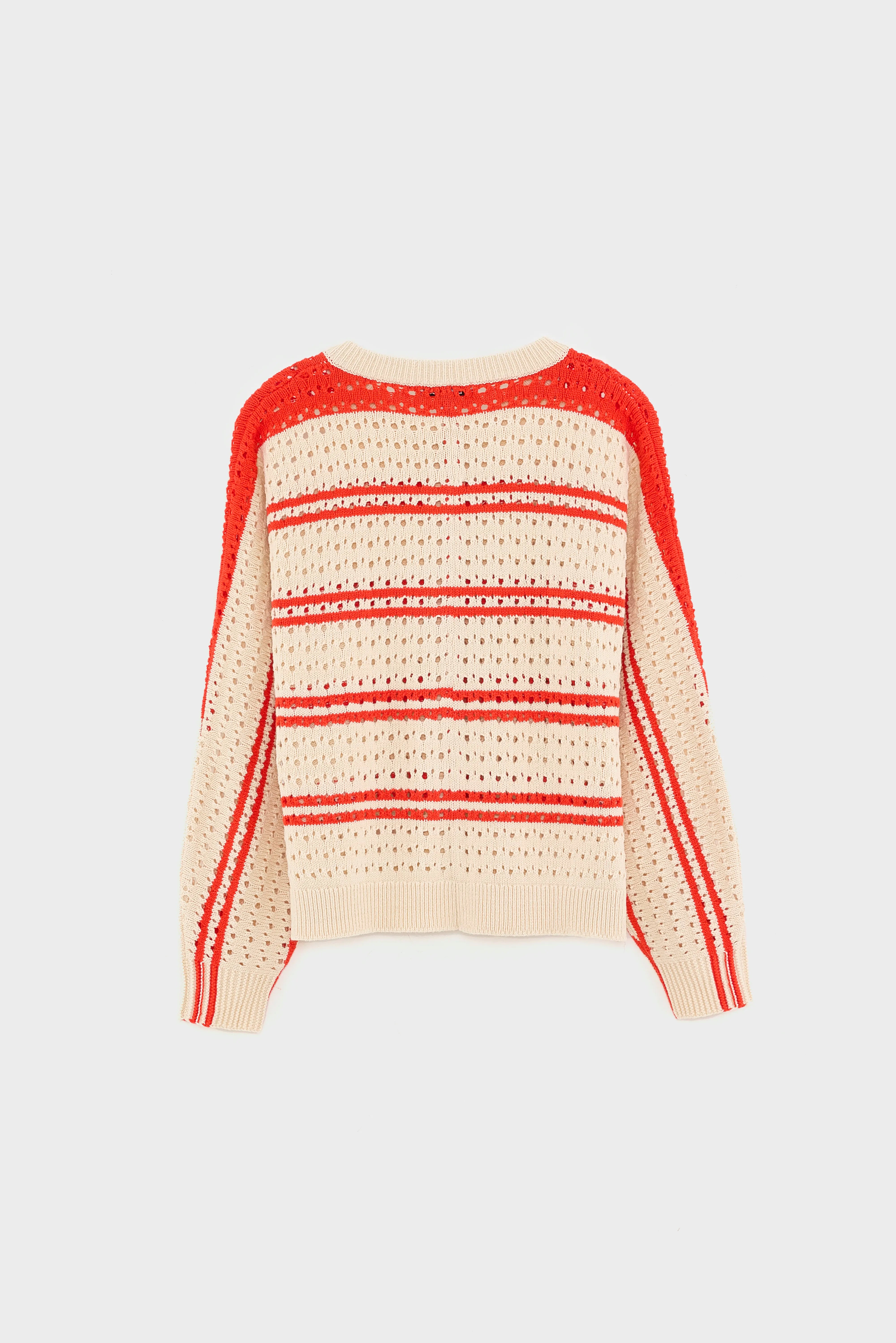 Gelta relaxte cardigan (261 / G / STRIPE A)