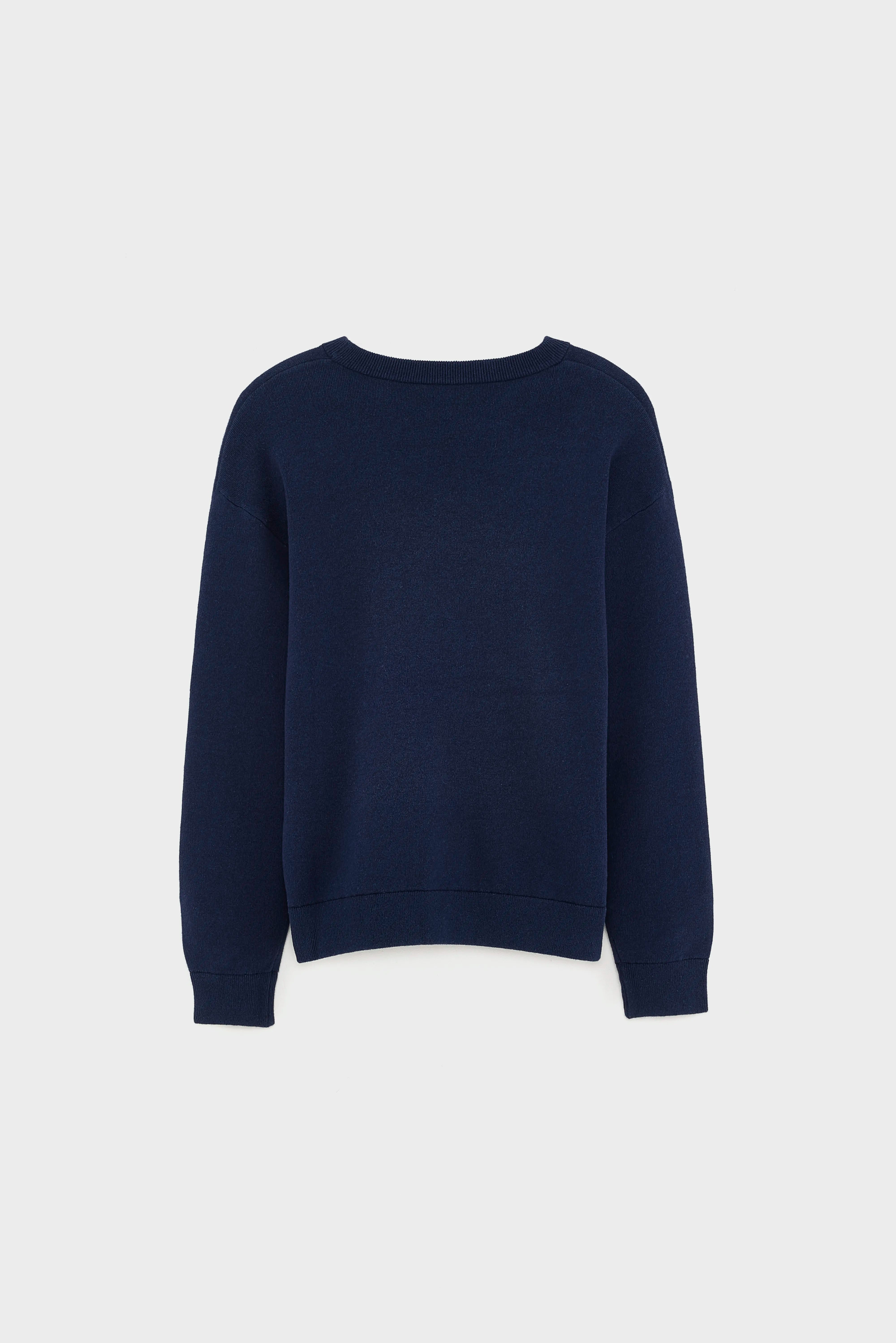 Angbo trui met ronde hals (261 / B / DARK NAVY)