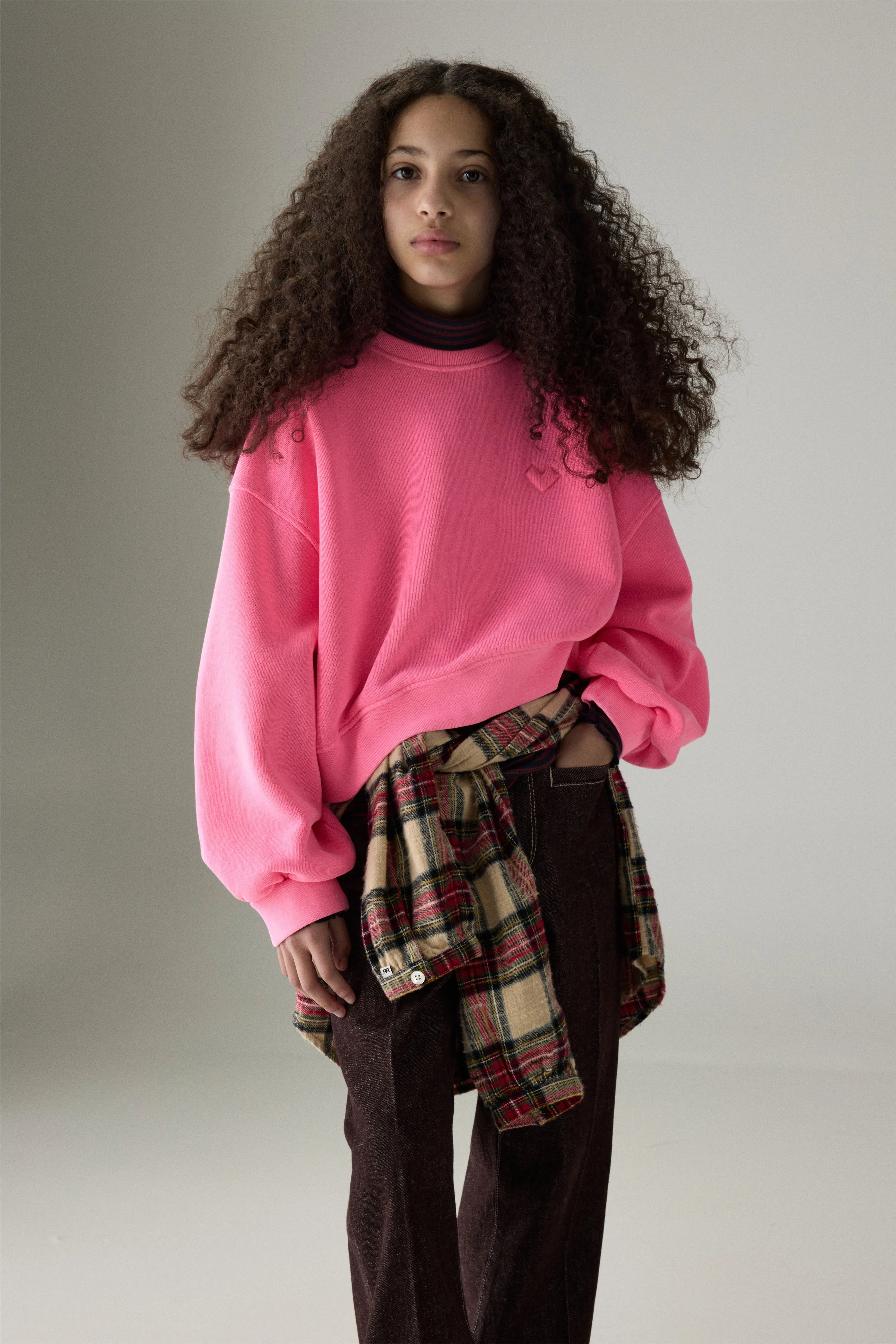 Sweatshirt court Fenya (262 / G / FLUO PINK)
