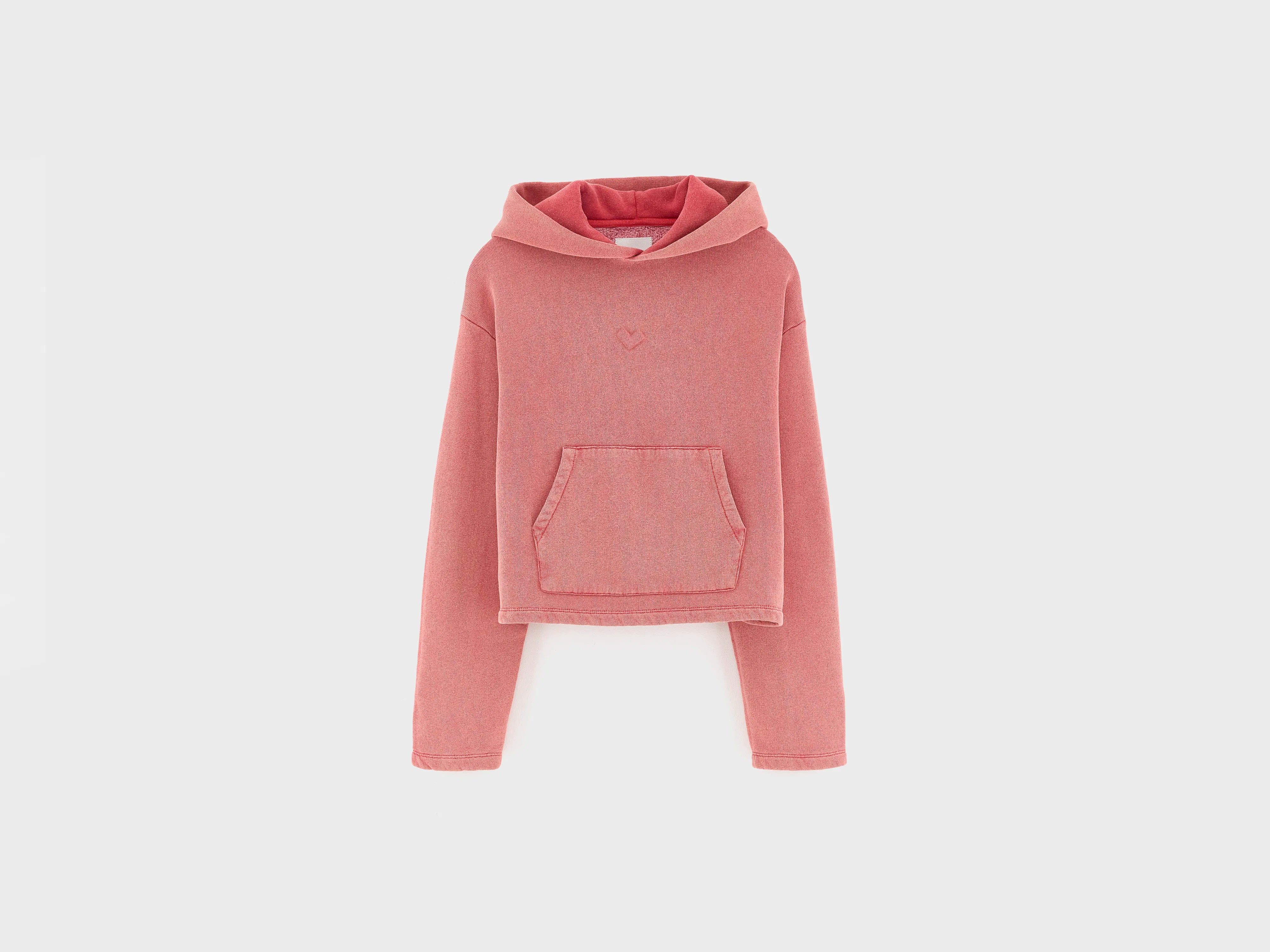 Sweatshirt à capuche court Marta (262 / G / CRANBERRY)