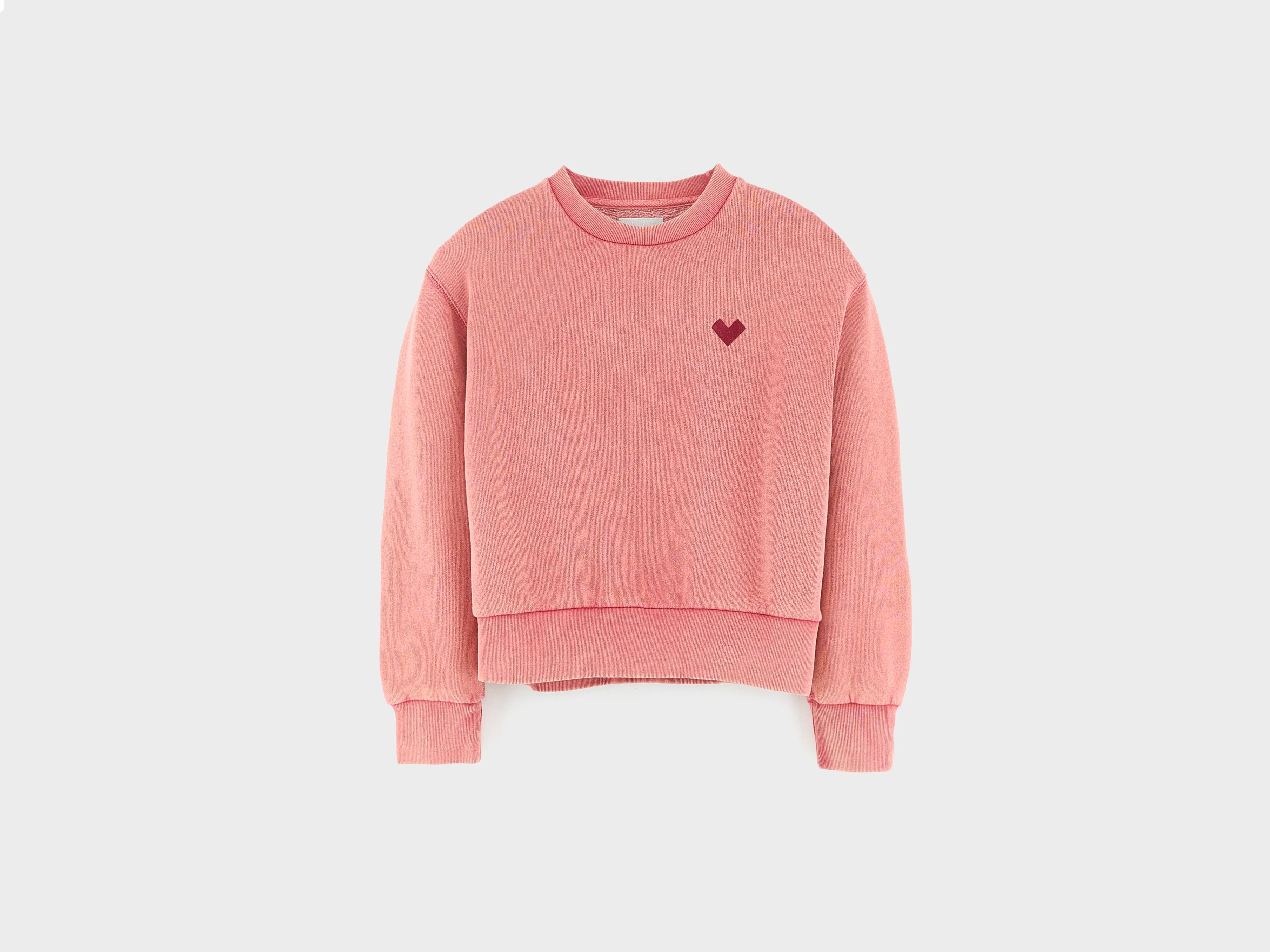 Fanzi sweatshirt met ronde hals (262 / G / CRANBERRY)