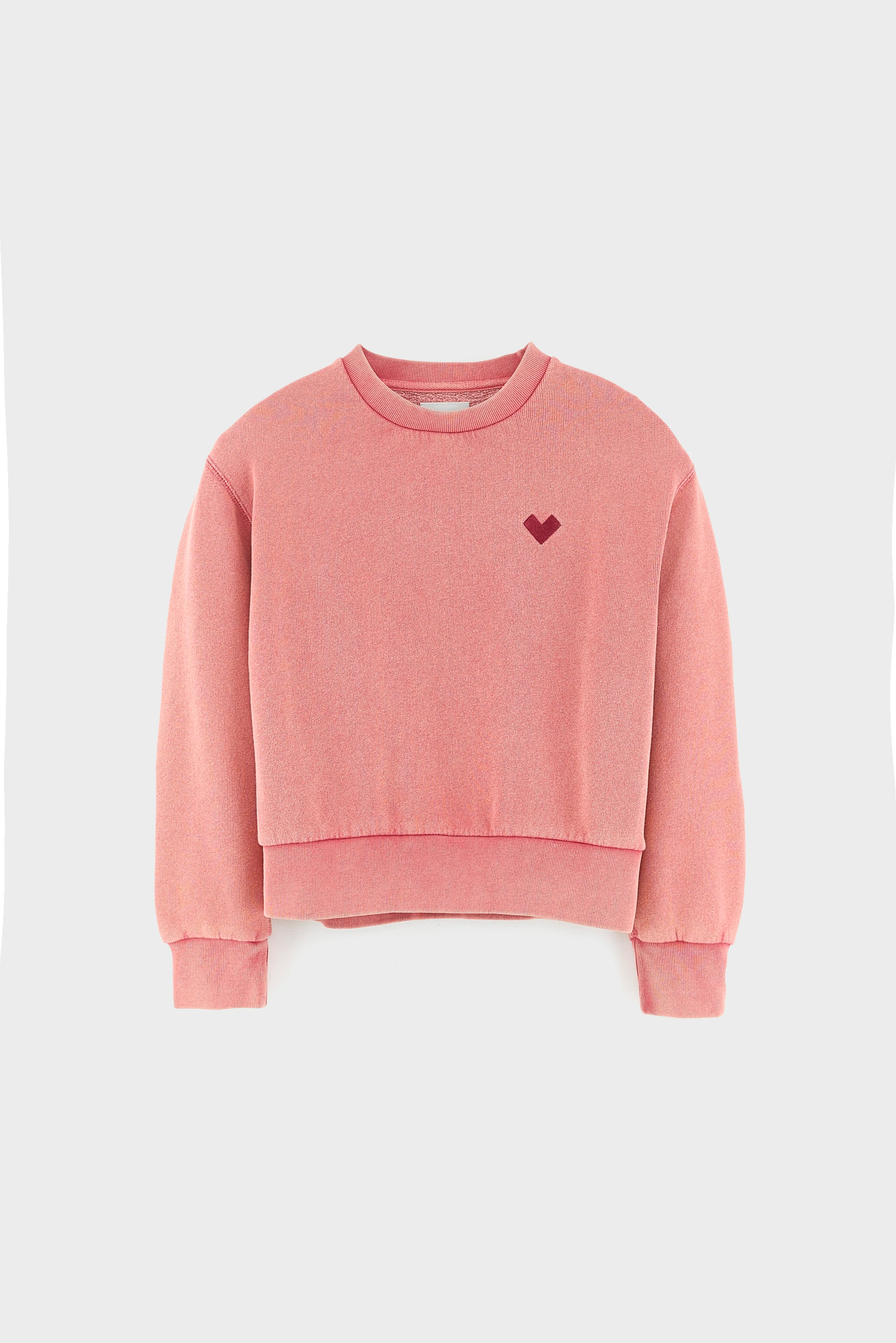 Fanzi sweatshirt met ronde hals (262 / G / CRANBERRY)
