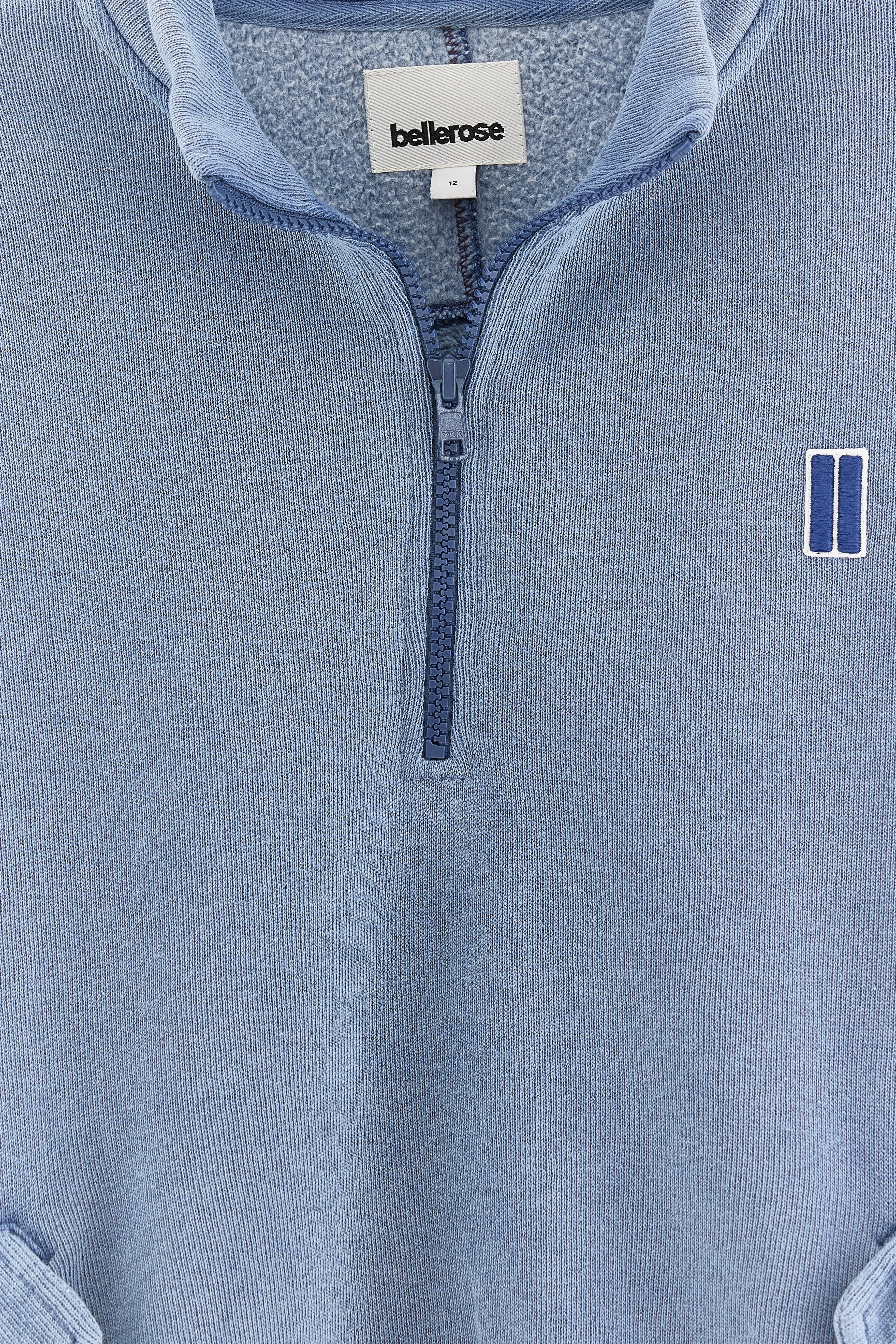 Fabrilo sweatshirt met ritskraag (262 / B / STORM)