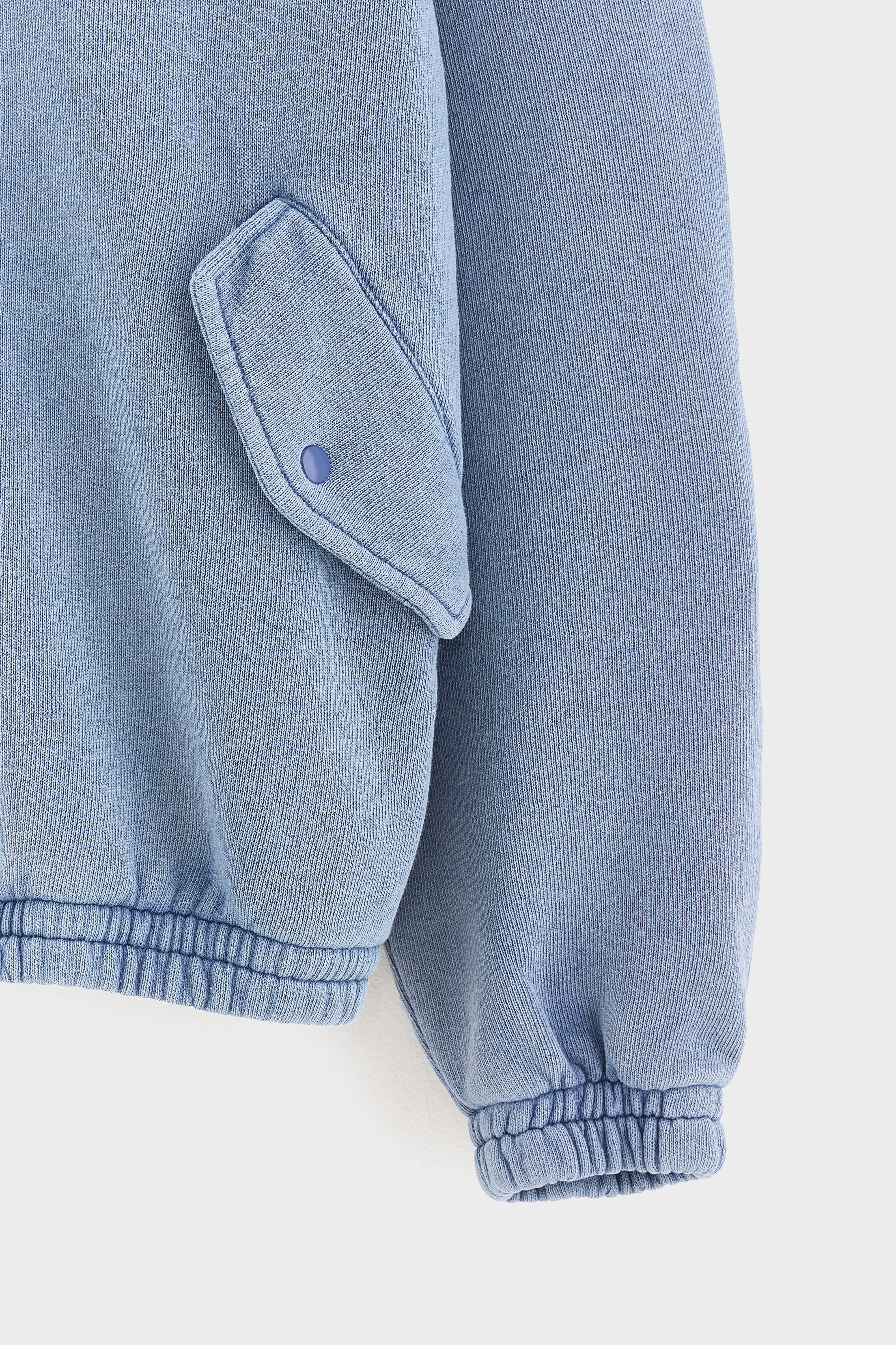 Fabrilo sweatshirt met ritskraag (262 / B / STORM)
