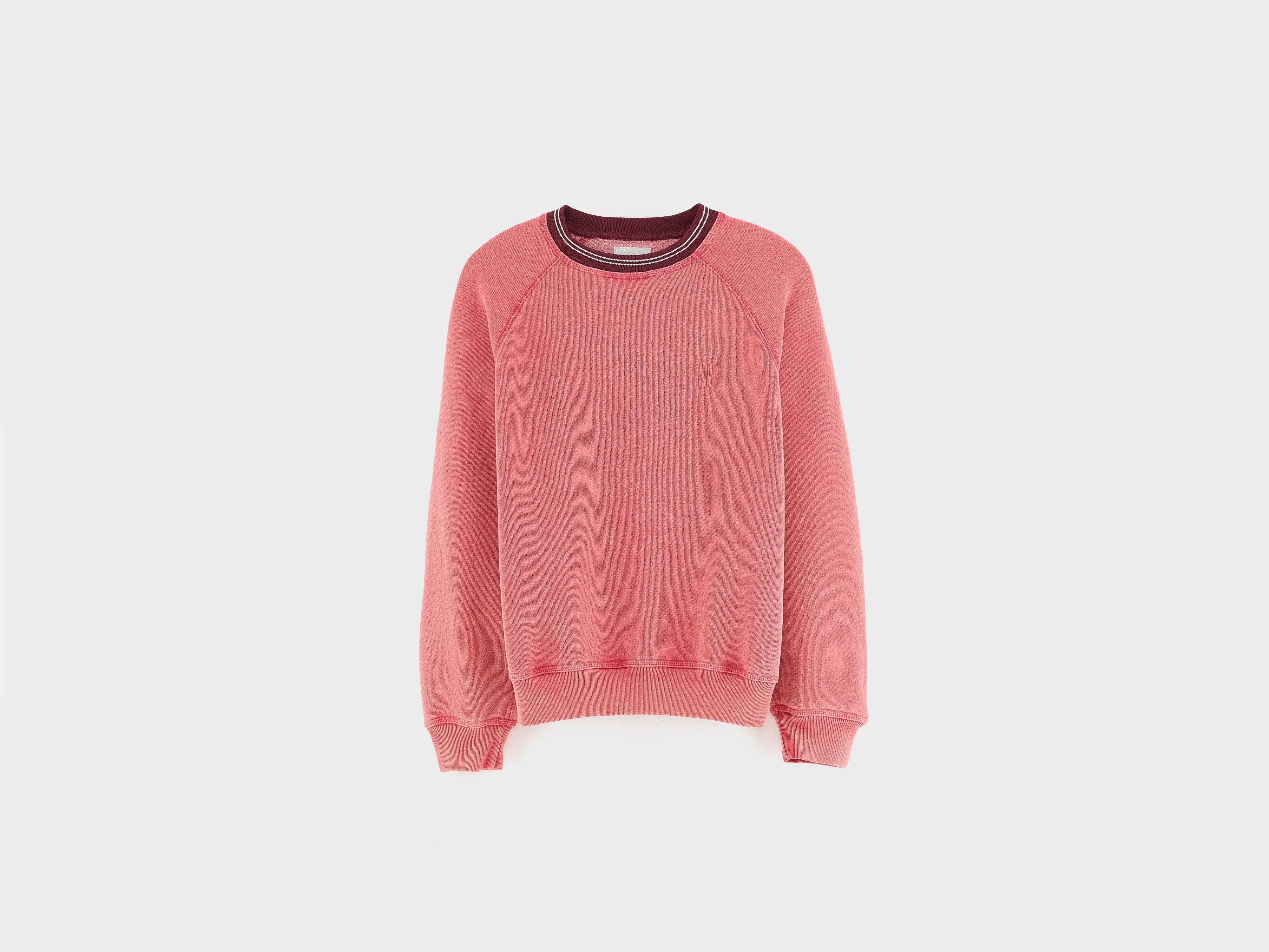 Fagolo sweatshirt met ronde hals (262 / B / CRANBERRY)