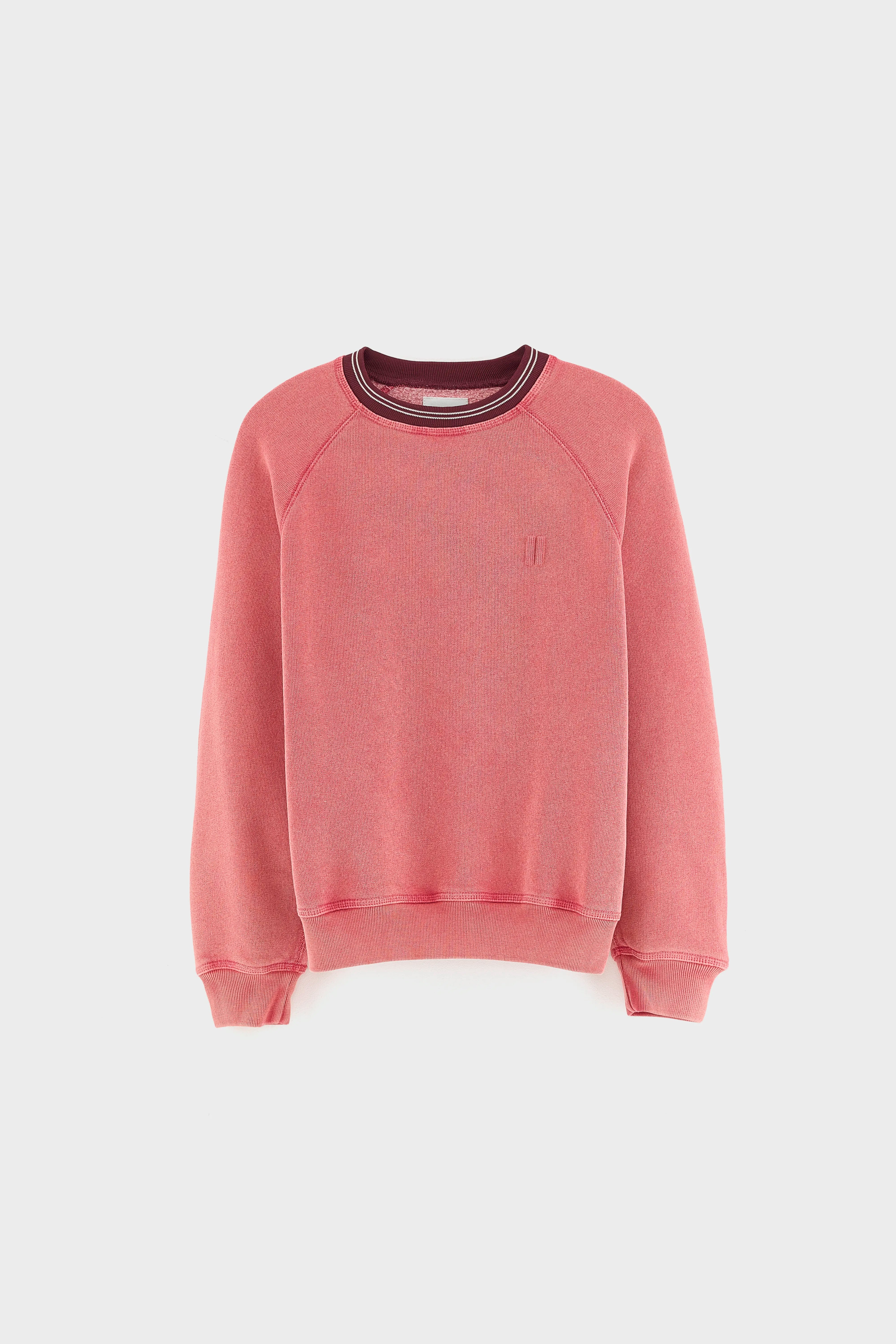 Fagolo sweatshirt met ronde hals (262 / B / CRANBERRY)