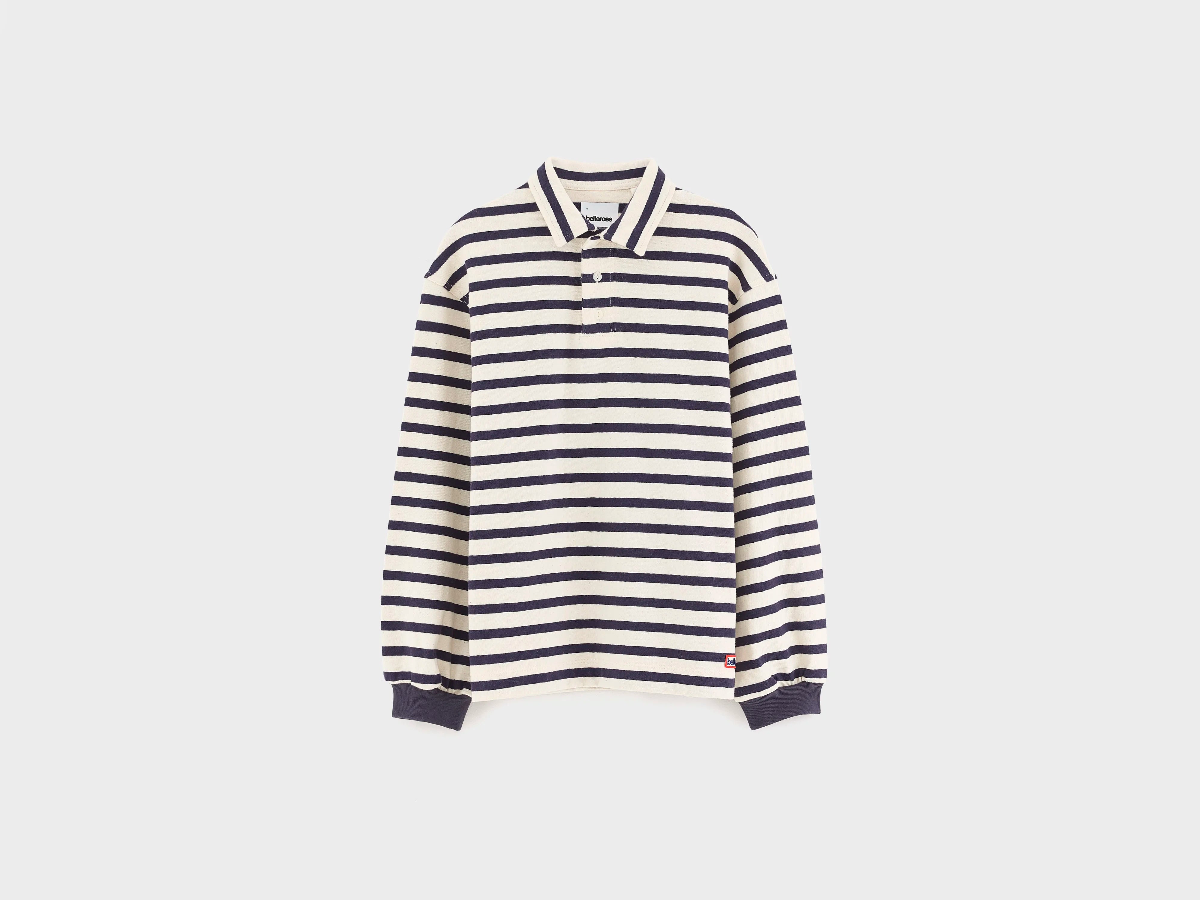 Chuck gestreepte polo met lange mouwen (262 / B / STRIPE A)