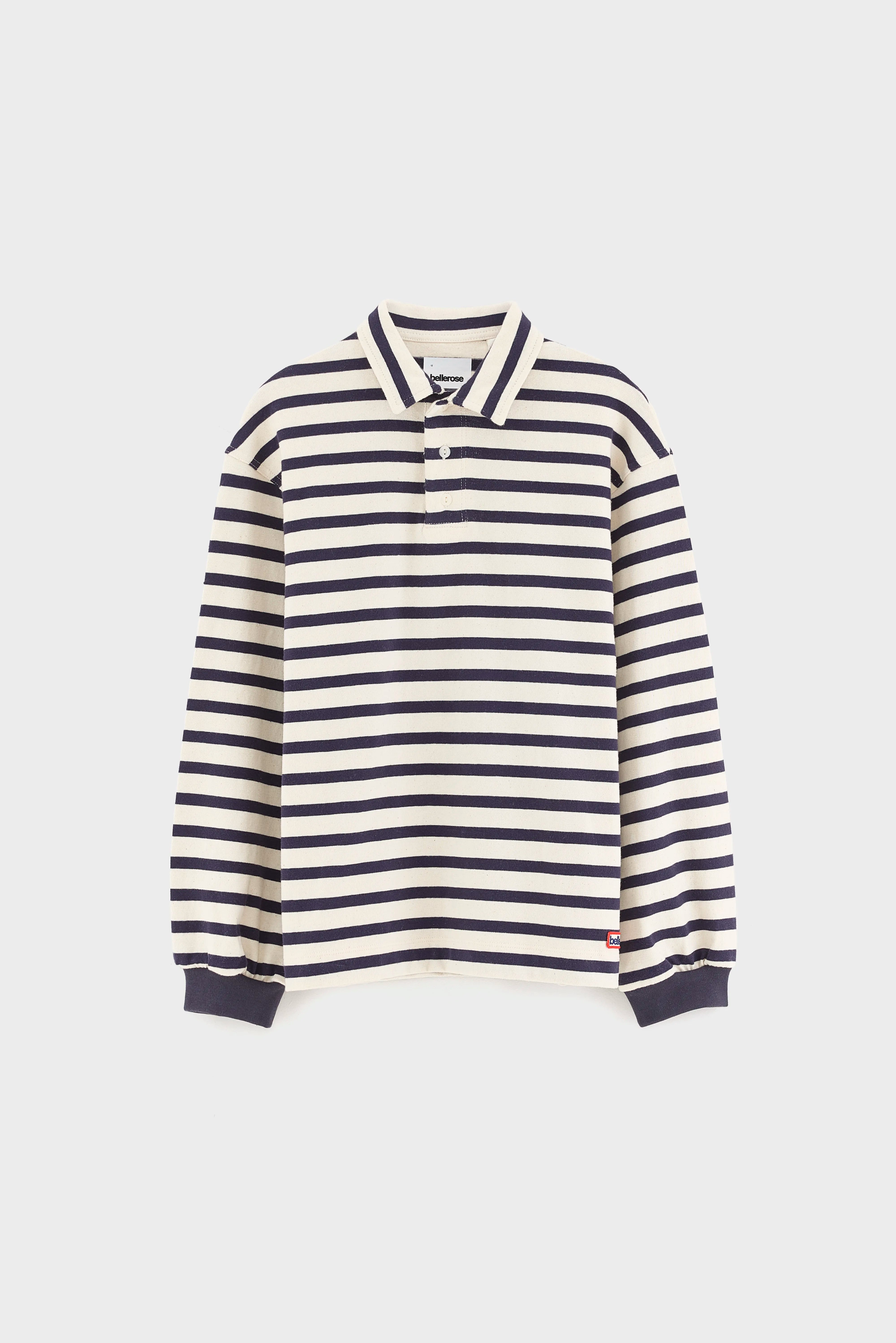 Chuck gestreepte polo met lange mouwen (262 / B / STRIPE A)