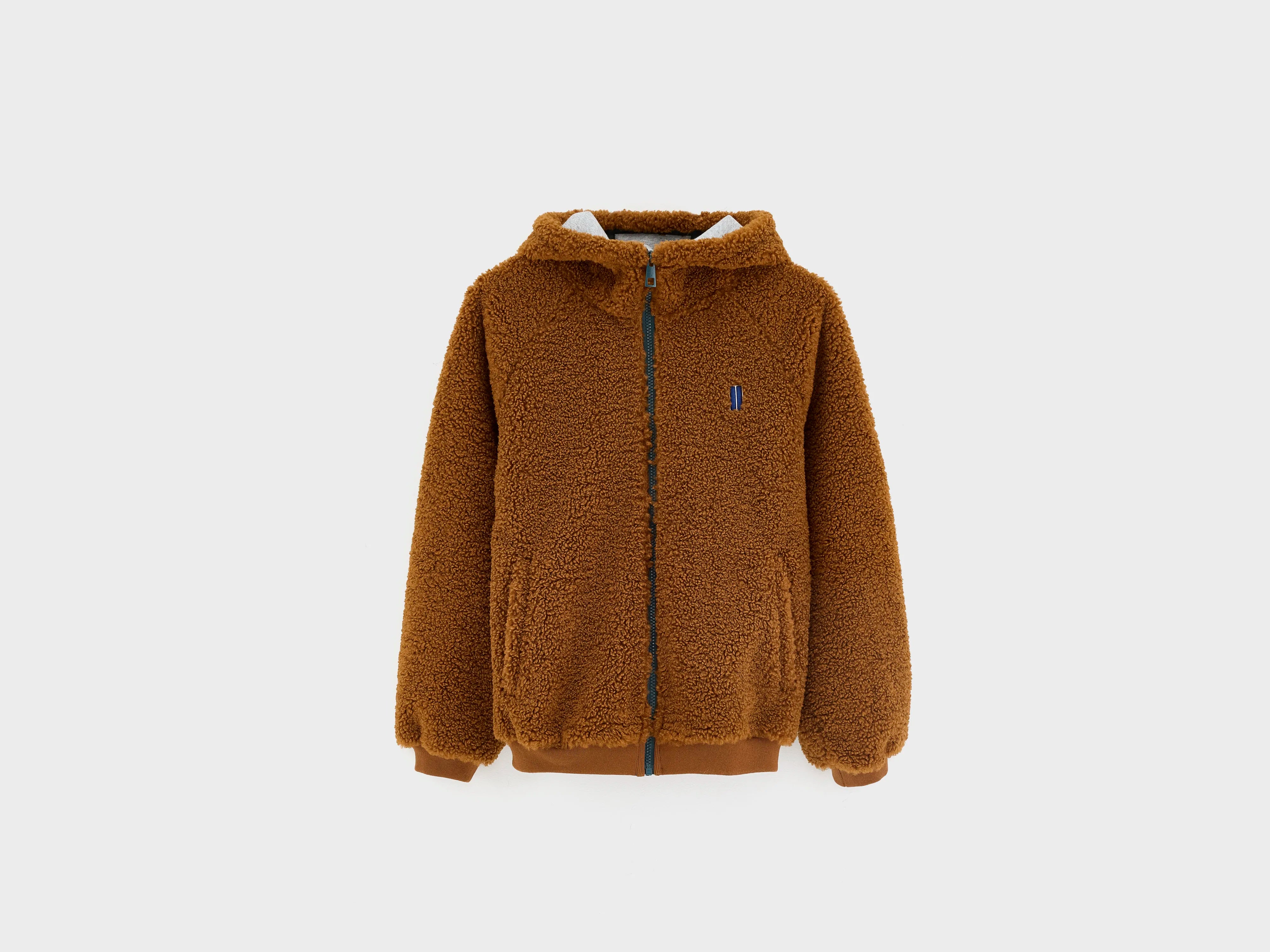Japer jas met rits en capuchon (262 / B / BROWN SUGAR)