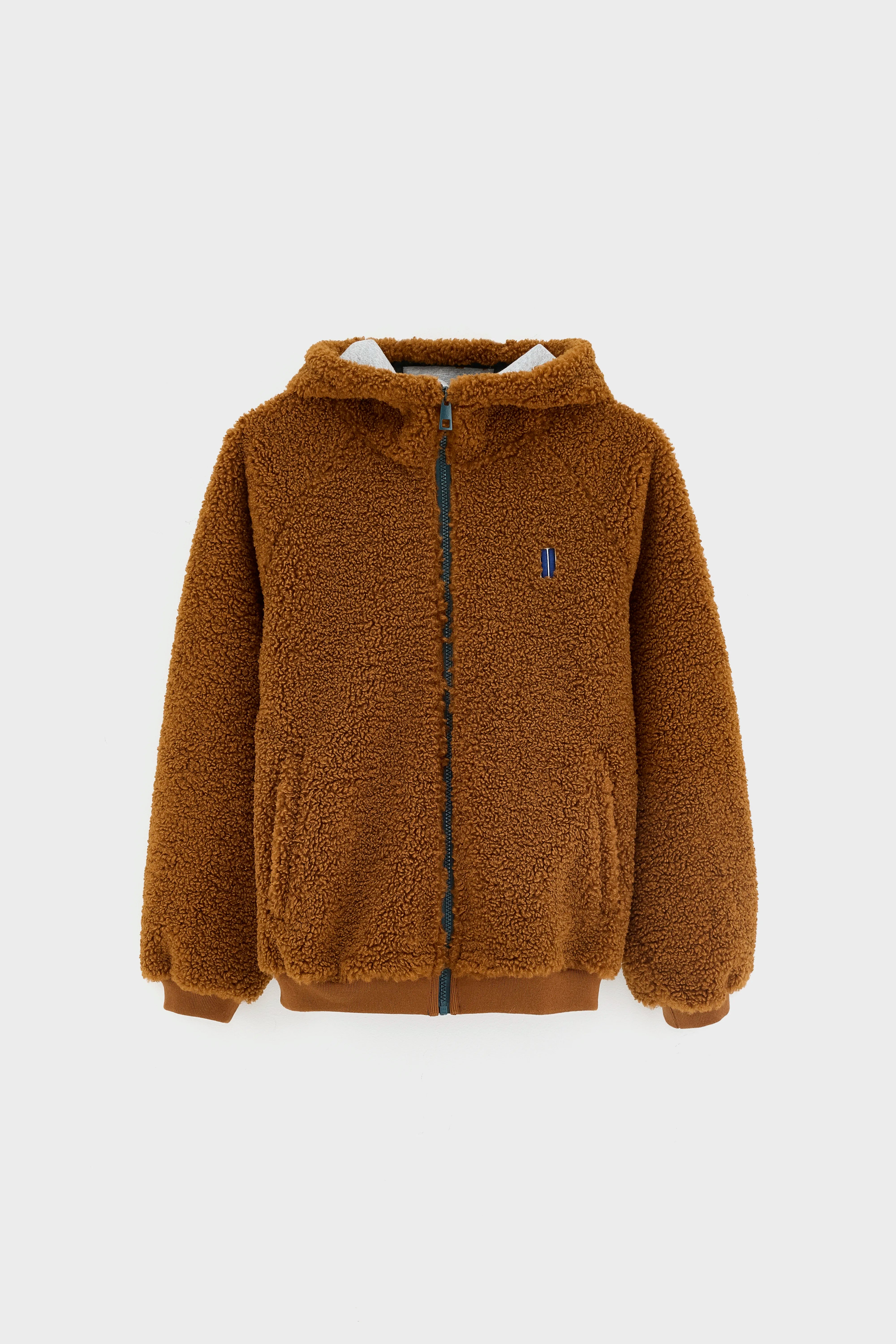 Japer jas met rits en capuchon (262 / B / BROWN SUGAR)