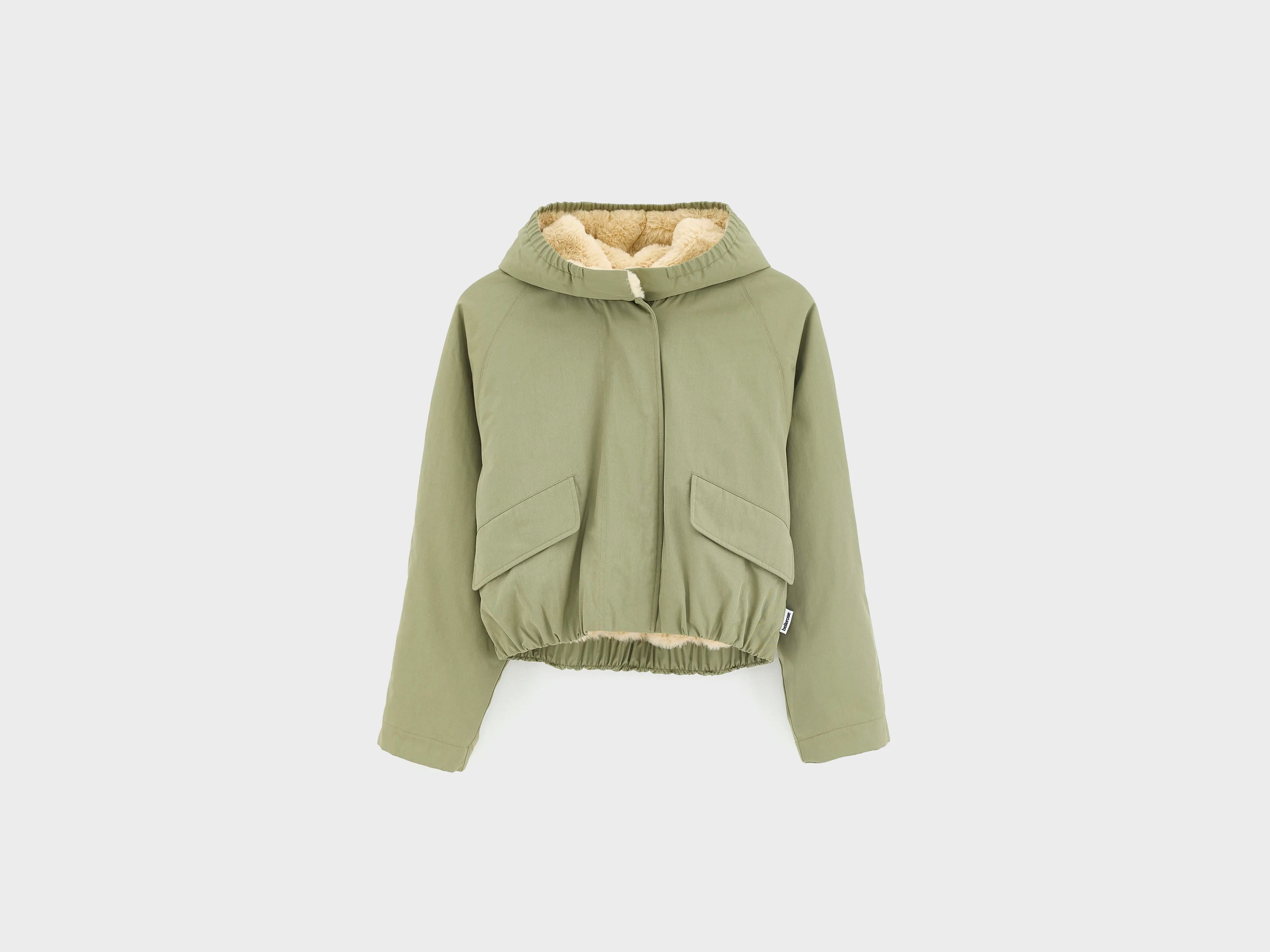 Hermine cropped jacket (262 / G / JEEP)