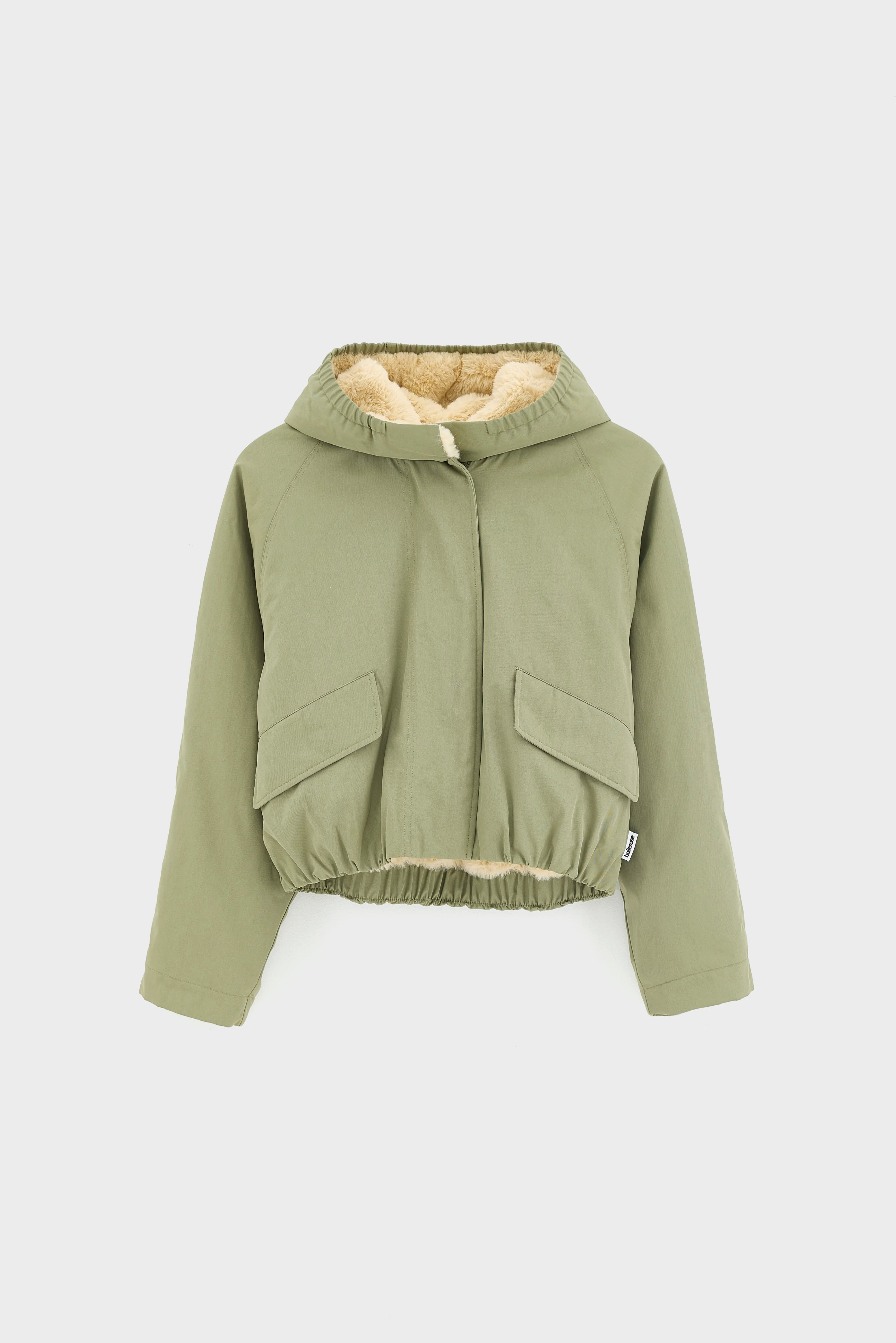 Hermine cropped jacket (262 / G / JEEP)