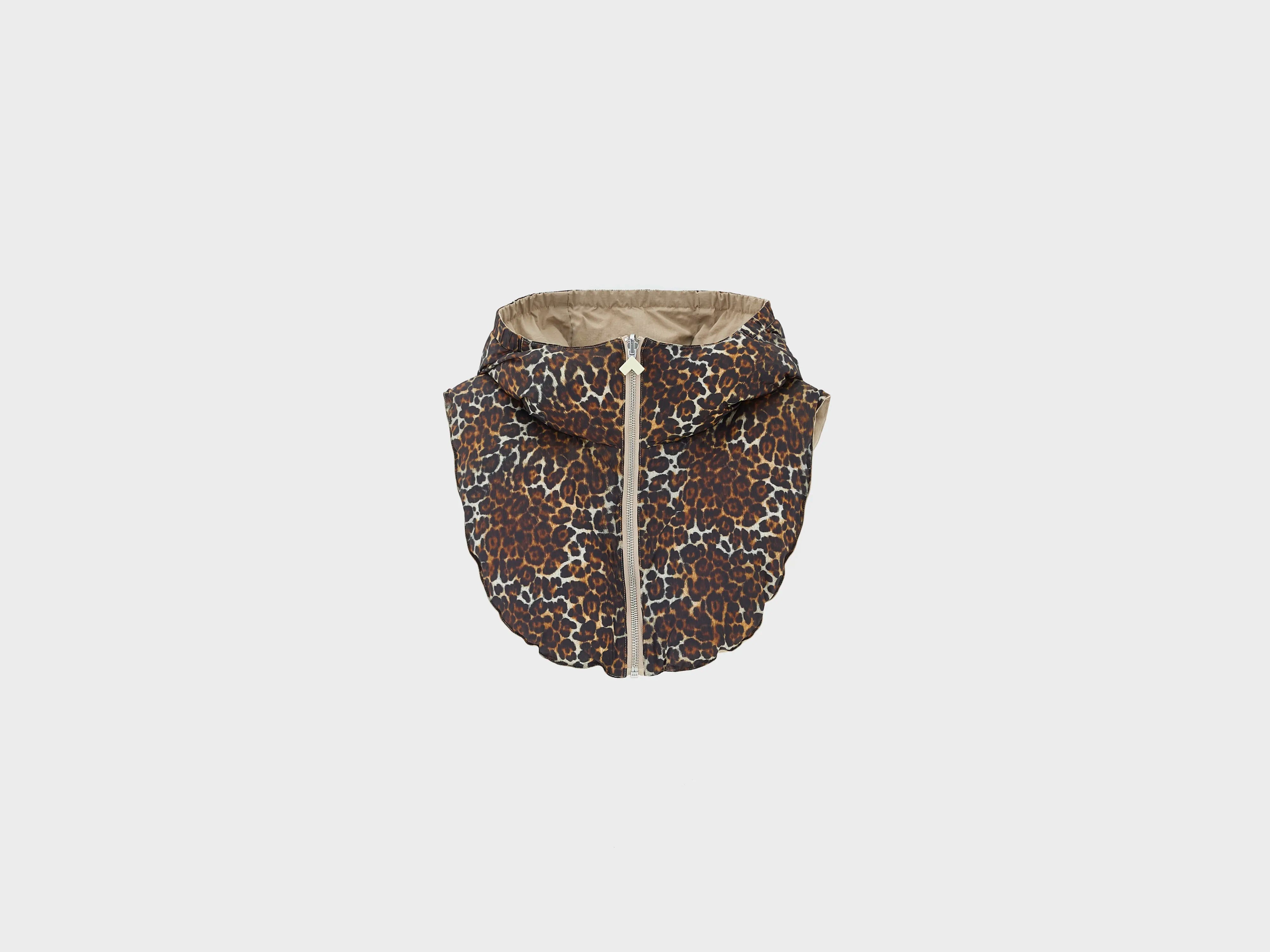 Hoody padded leopard hood (262 / G / COMBO A)
