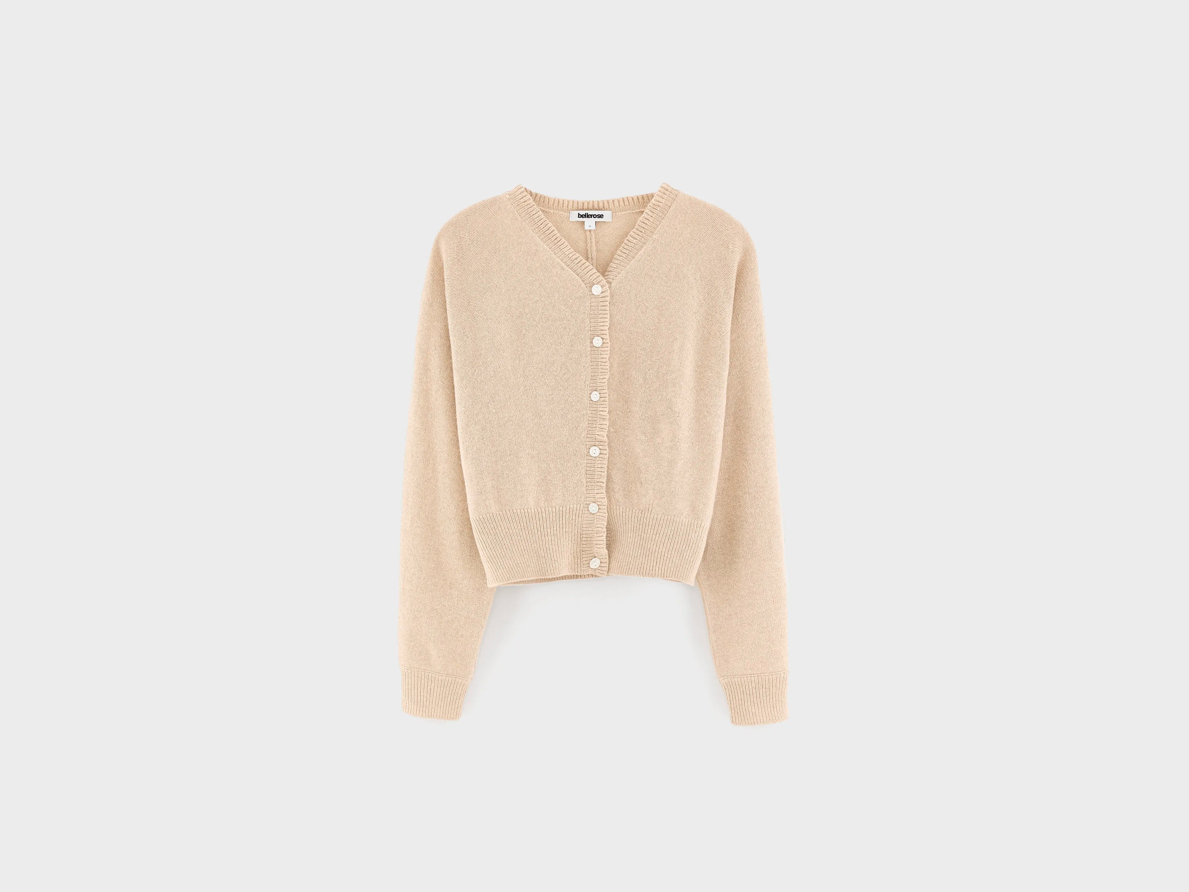 Gimsy cardigan met V-hals (262 / G / OATMEAL)