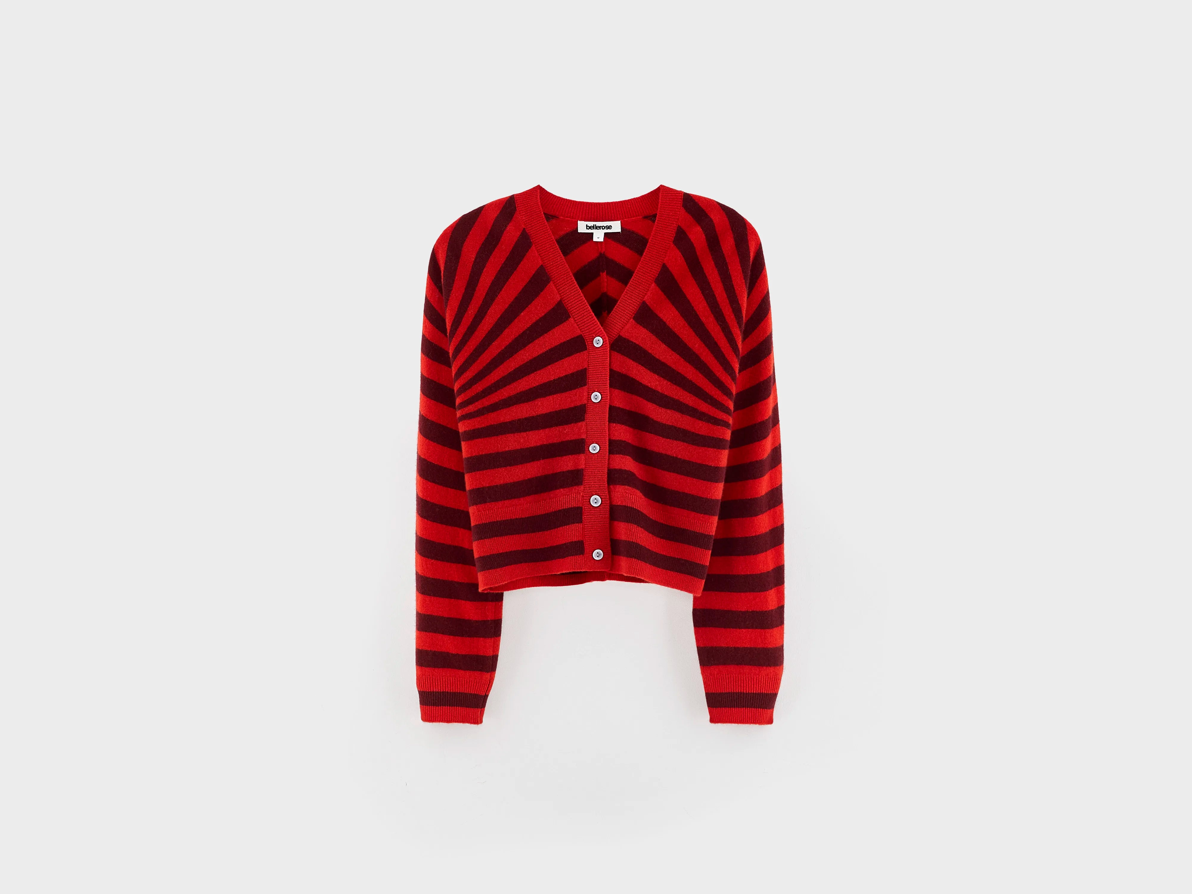 Cardigan col V Alzo (262 / G / STRIPE A)