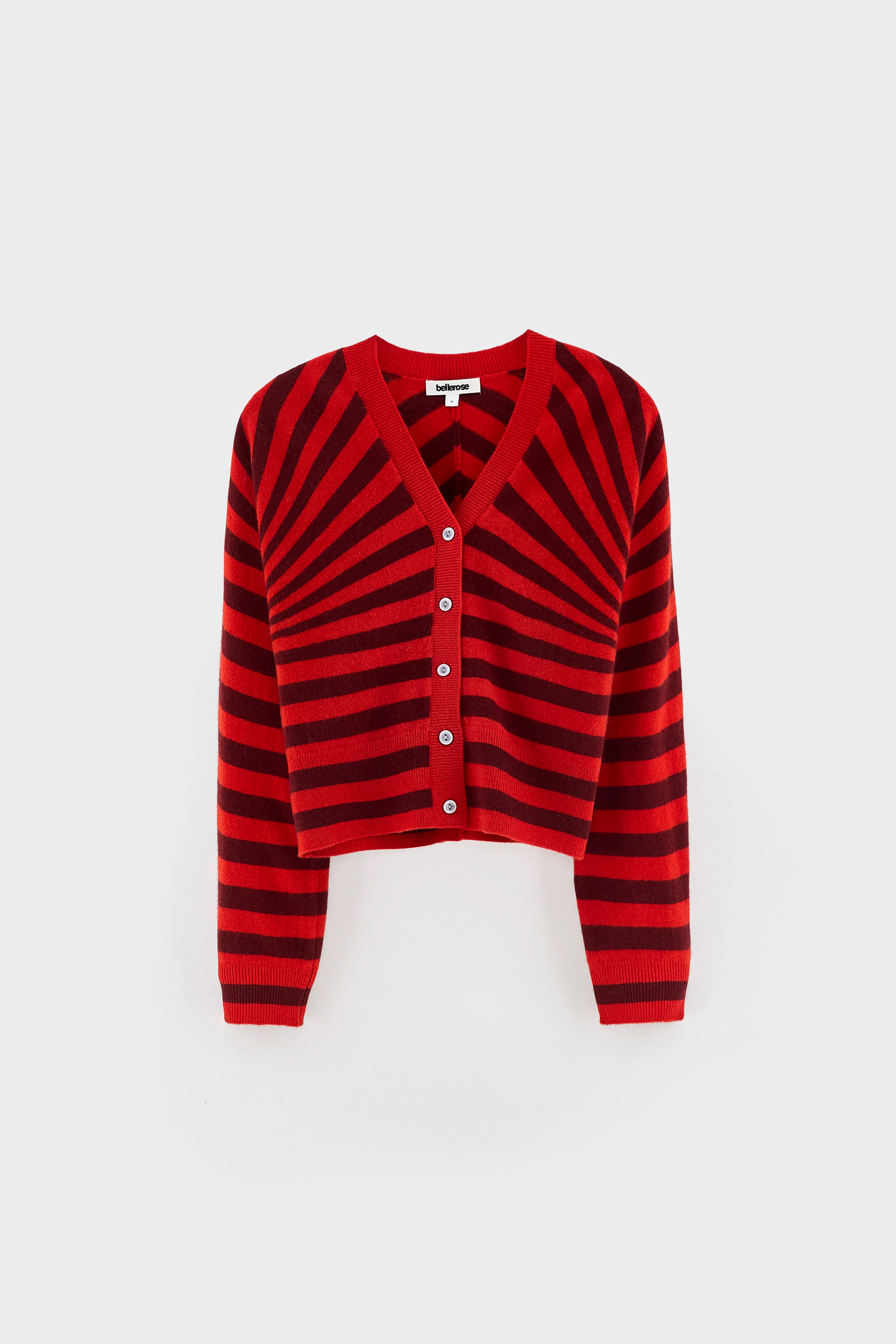 Cardigan col V Alzo (262 / G / STRIPE A)