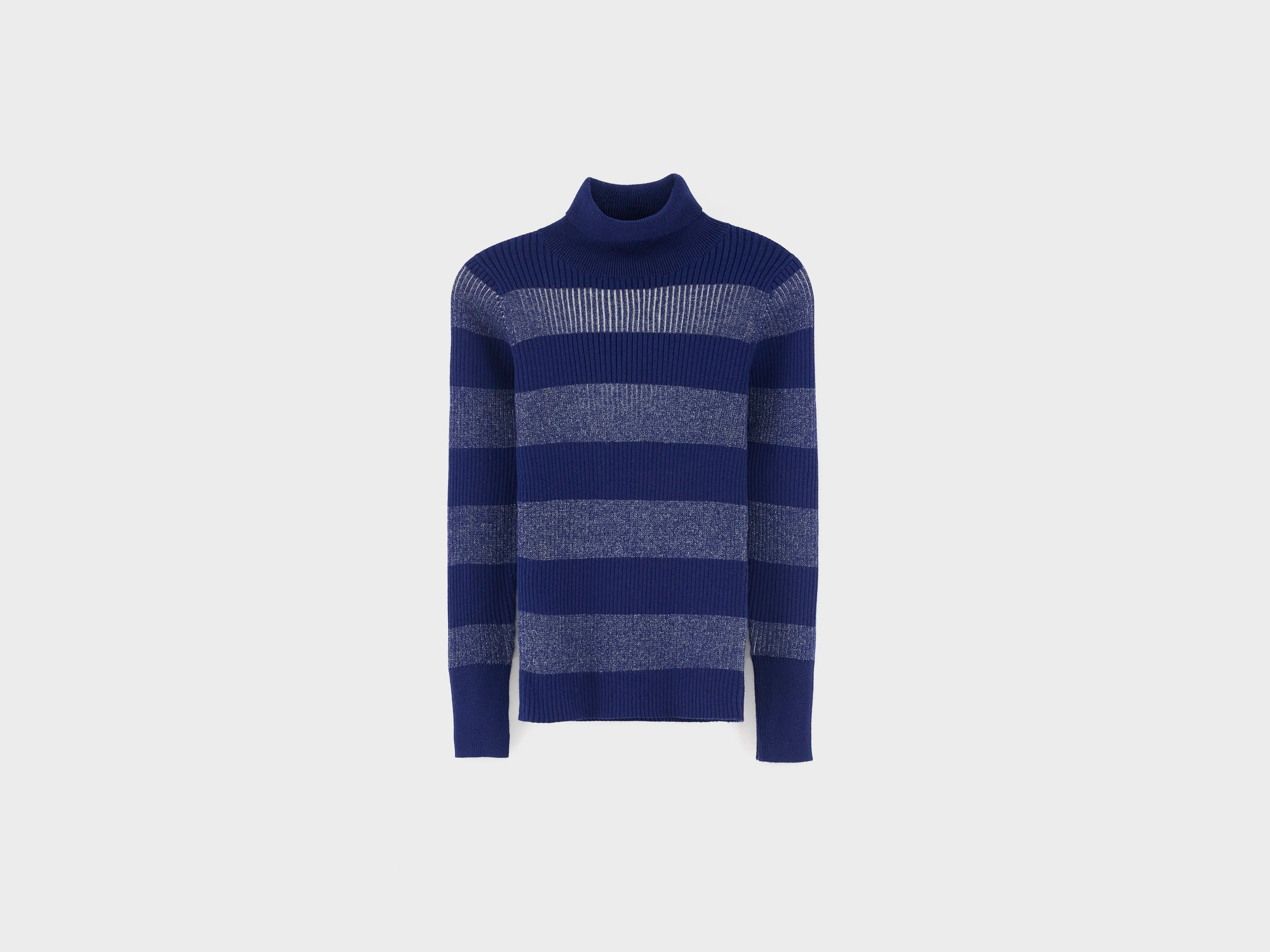 Pull col roulé slim Gerza (262 / G / STRIPE B)