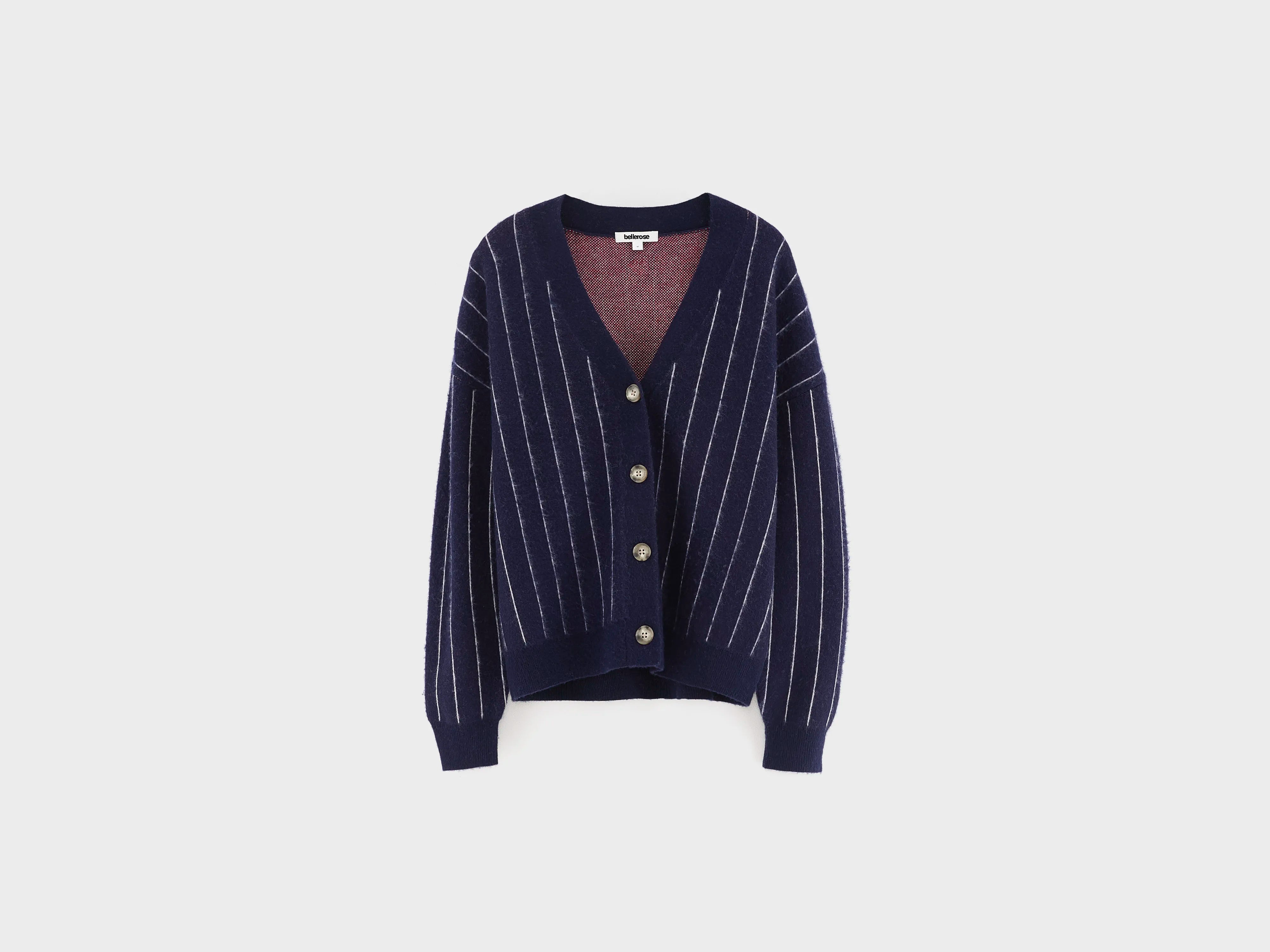 Aetan cardigan met V-hals (262 / G / STRIPE A)