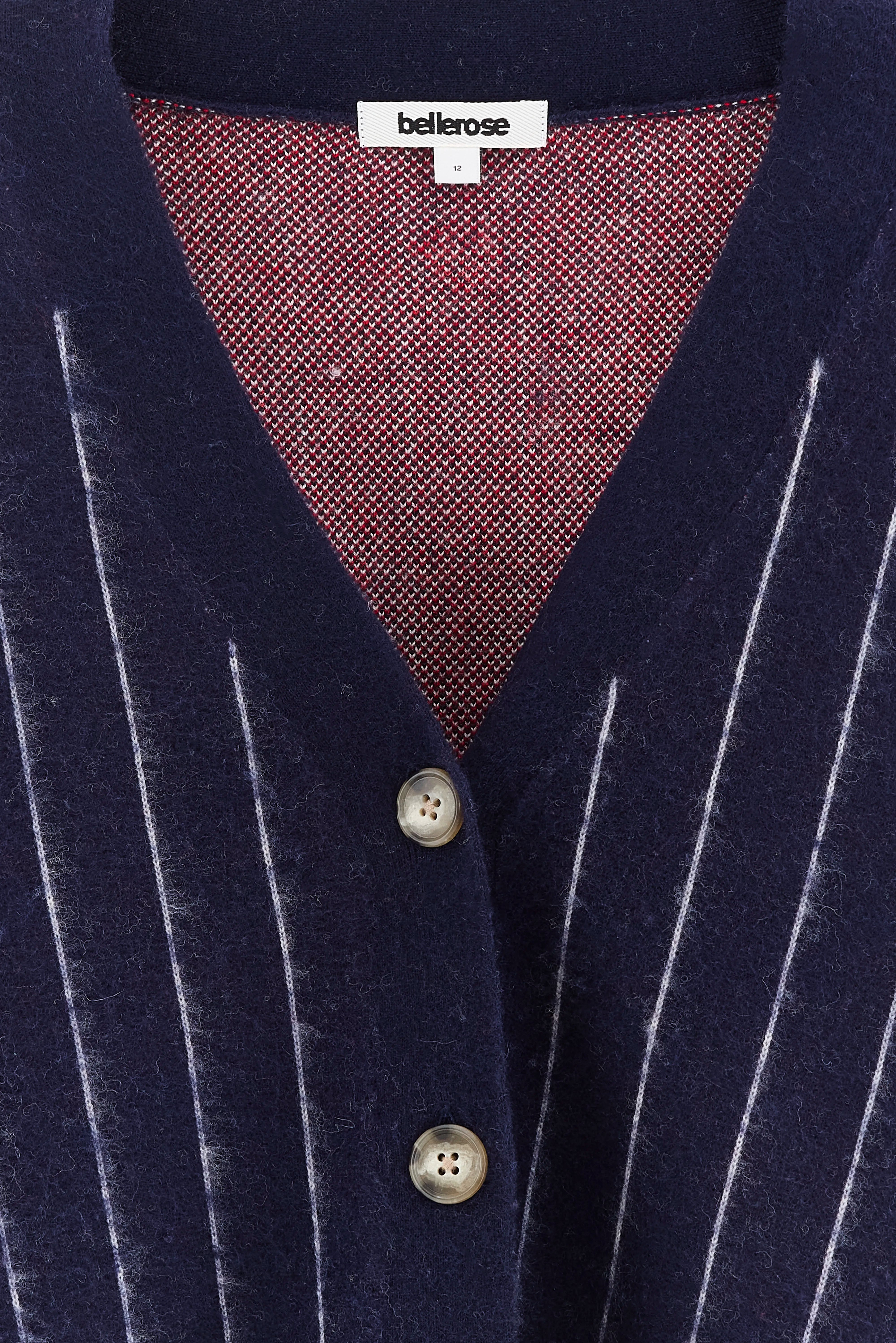 Aetan cardigan met V-hals (262 / G / STRIPE A)