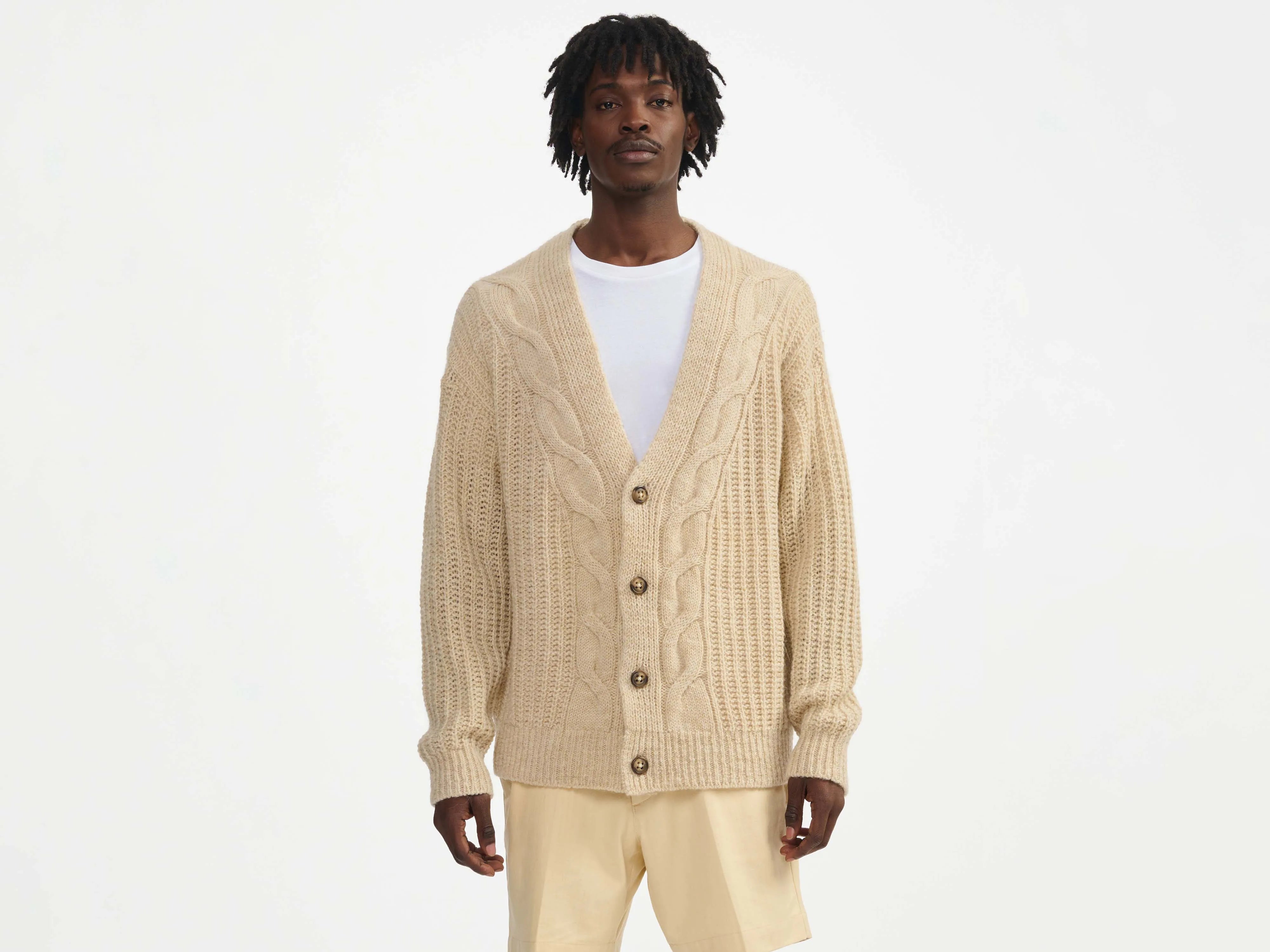 norvi cardigan (241 / M / BEIGE MELANGE)