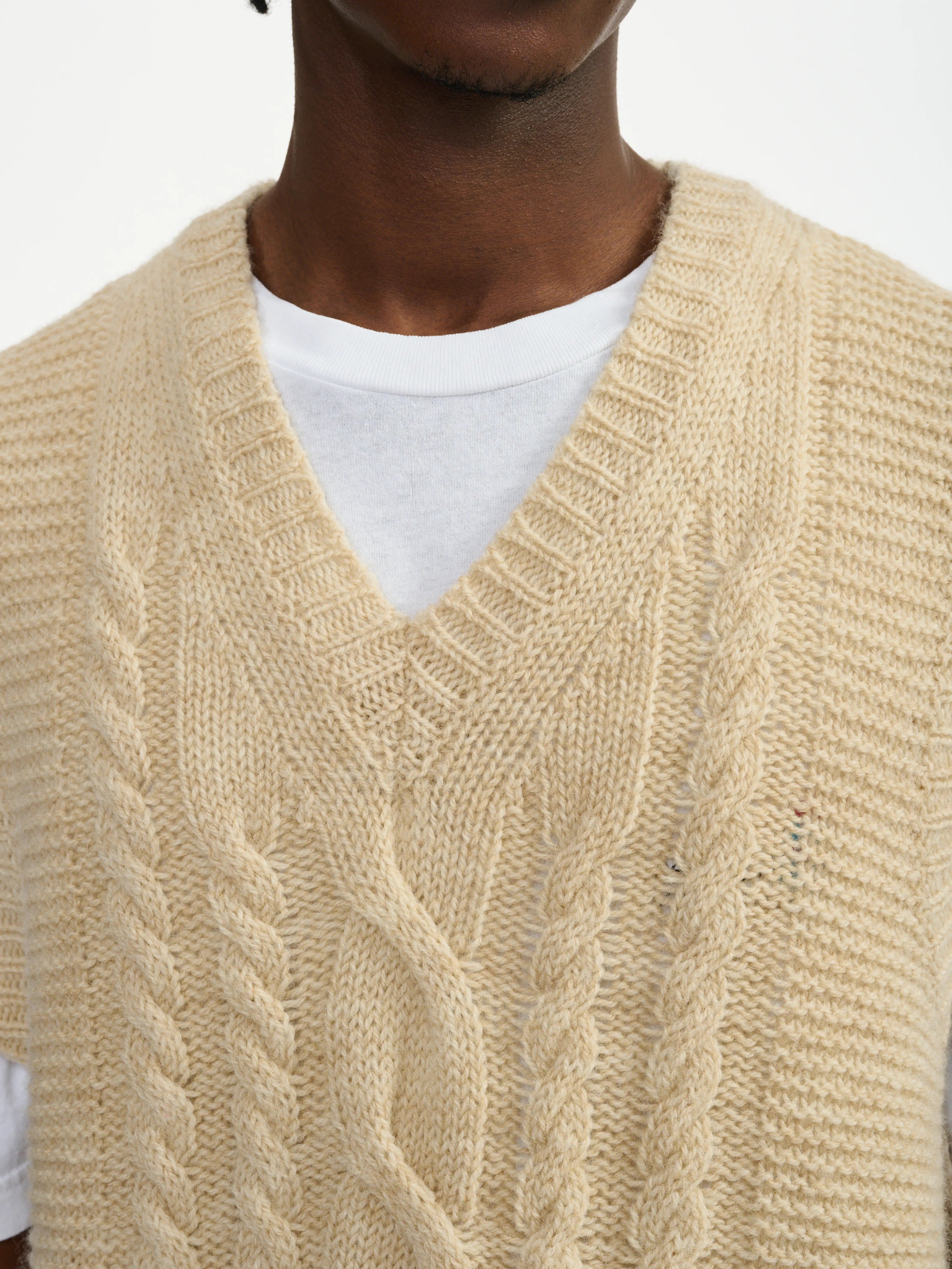 nor knit vest (241 / M / BEIGE MELANGE)