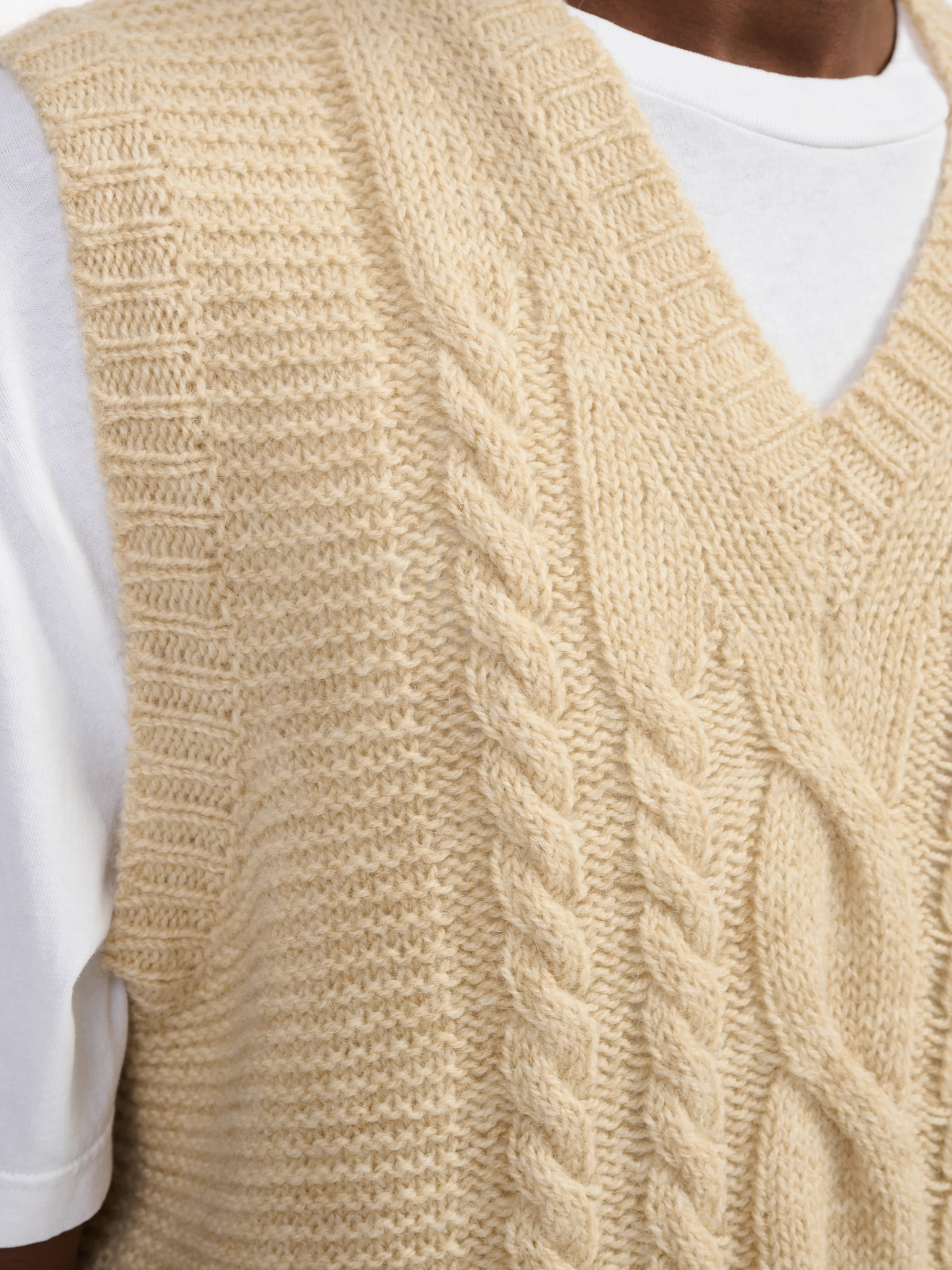 nor knit vest (241 / M / BEIGE MELANGE)