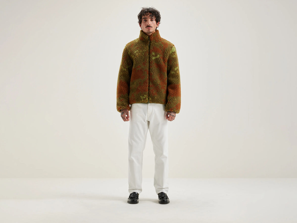 Jeremy zip-up teddy sweatshirt (242 / M / COMBO B)