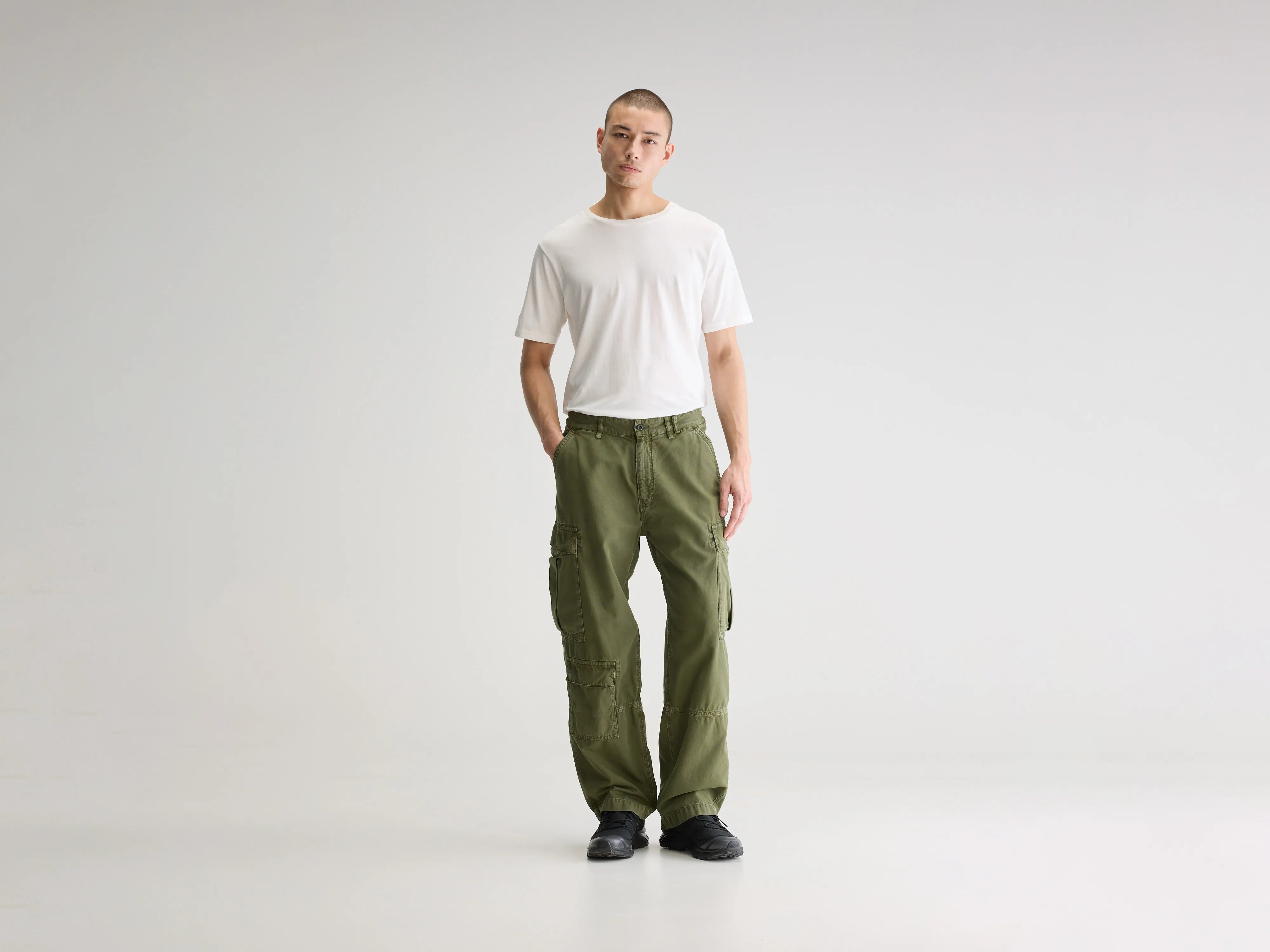 Kubi losse broek (251 / M / DUSTY OLIVE)