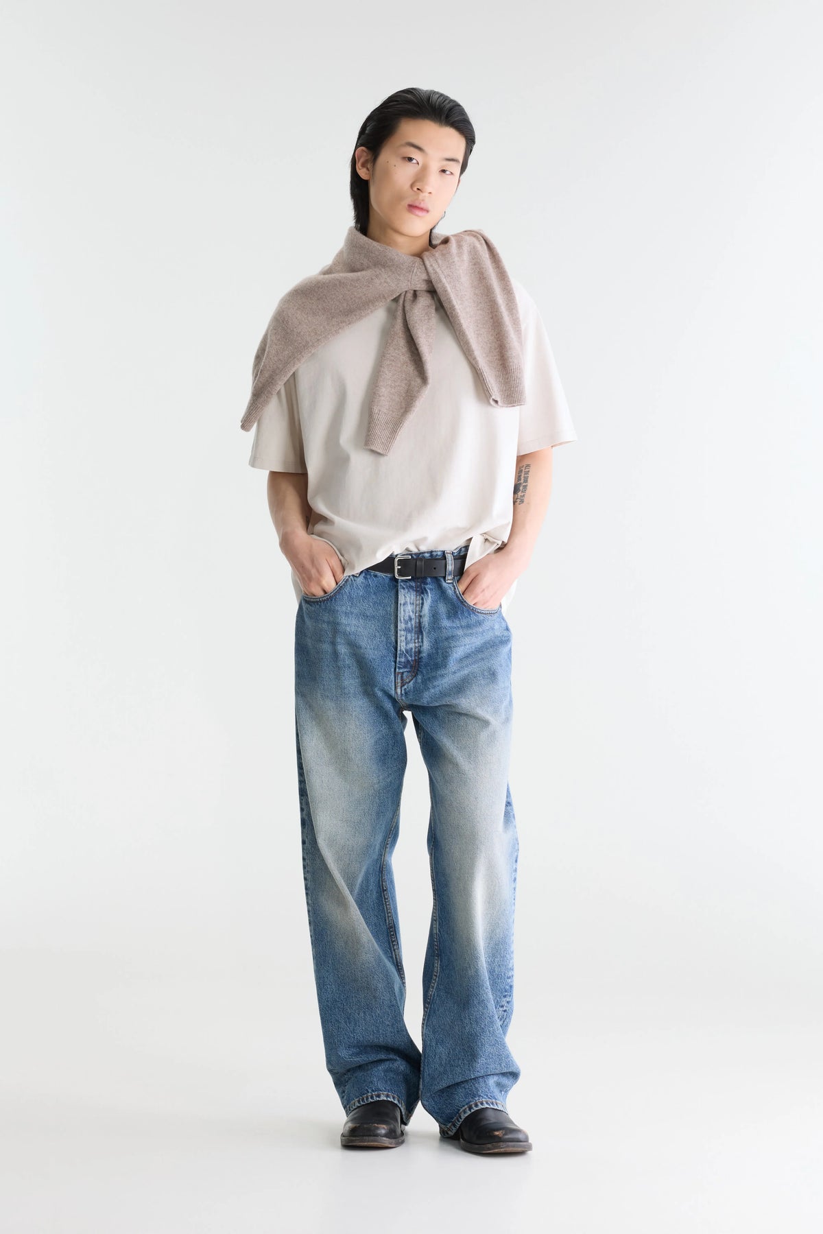 Denim N. 08 Straight Jeans - Vintage lt blue For Men | Bellerose