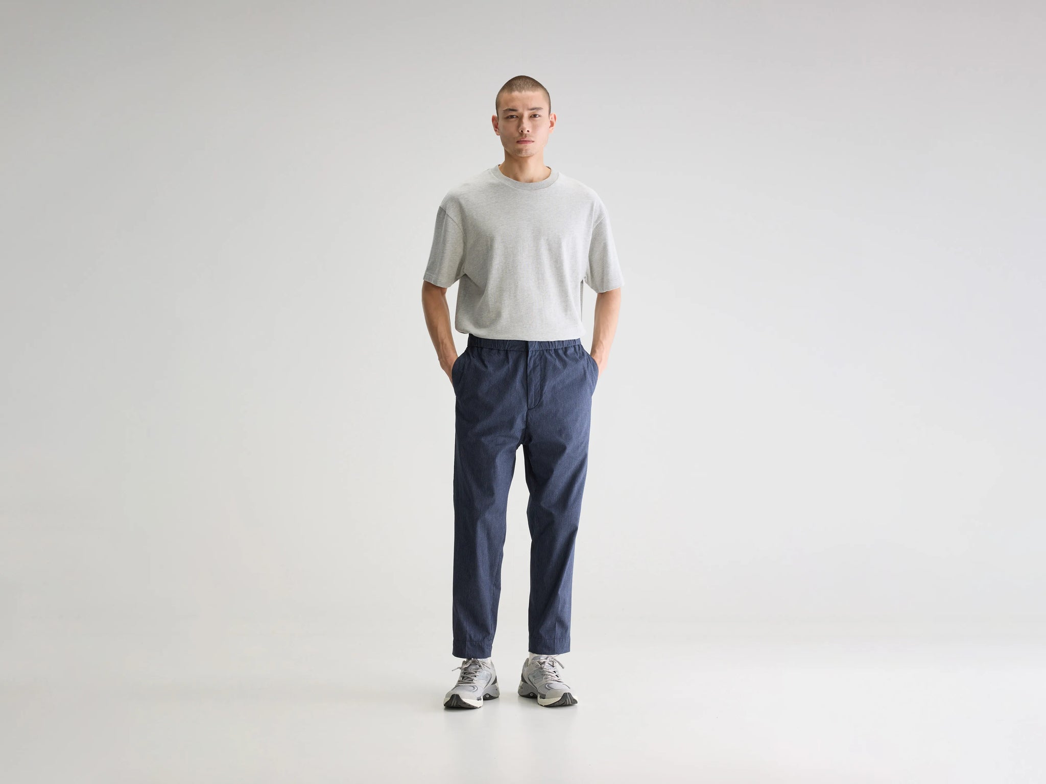 パンツ PIN STRIPE SIDE POCKET TAPERED PANTS 2022SS】 SHINYAKOZUKA （シンヤコヅカ） 