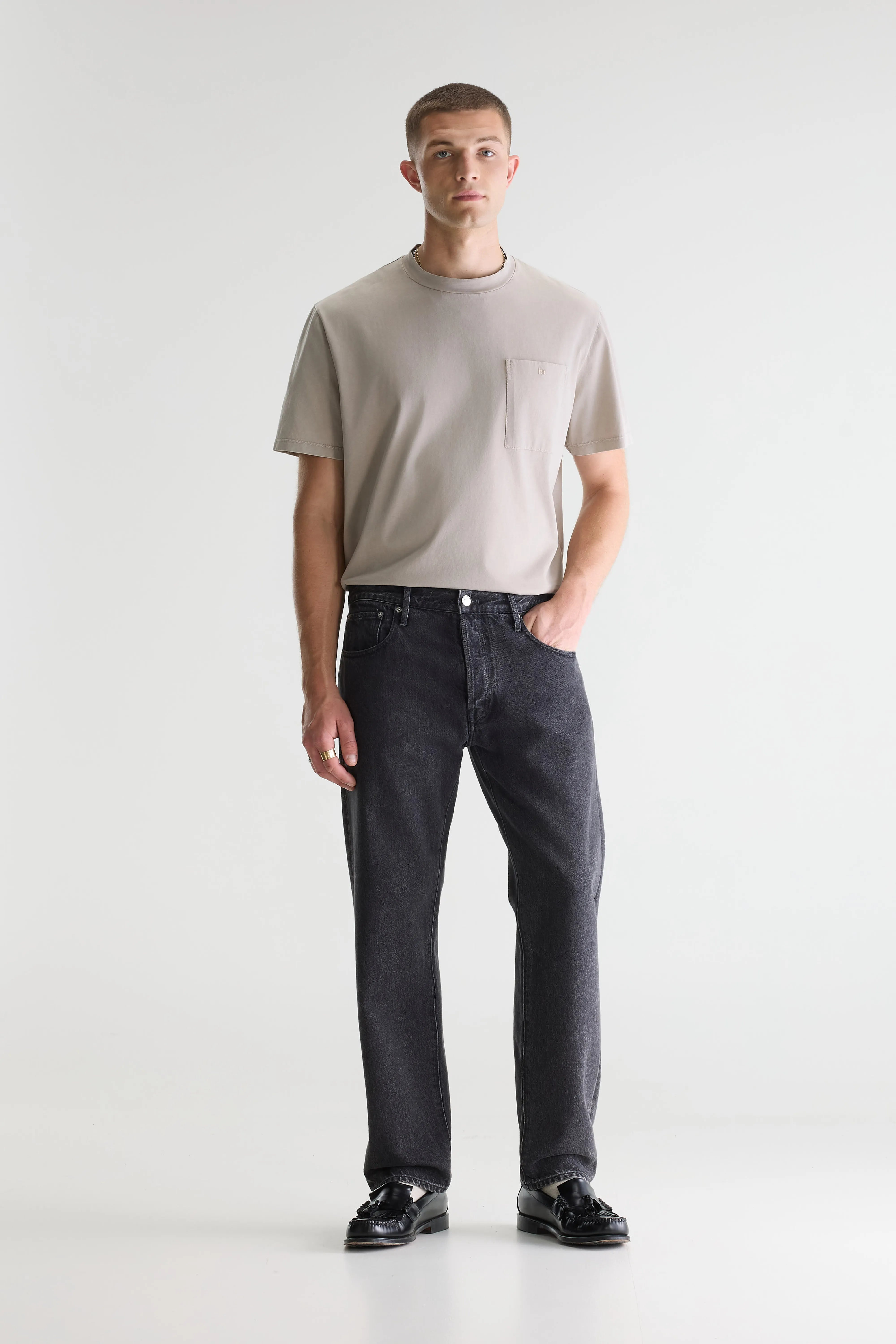 Denim N. 01 - Zwarte Losse Jeans - Vintage black Voor Heren | Bellerose