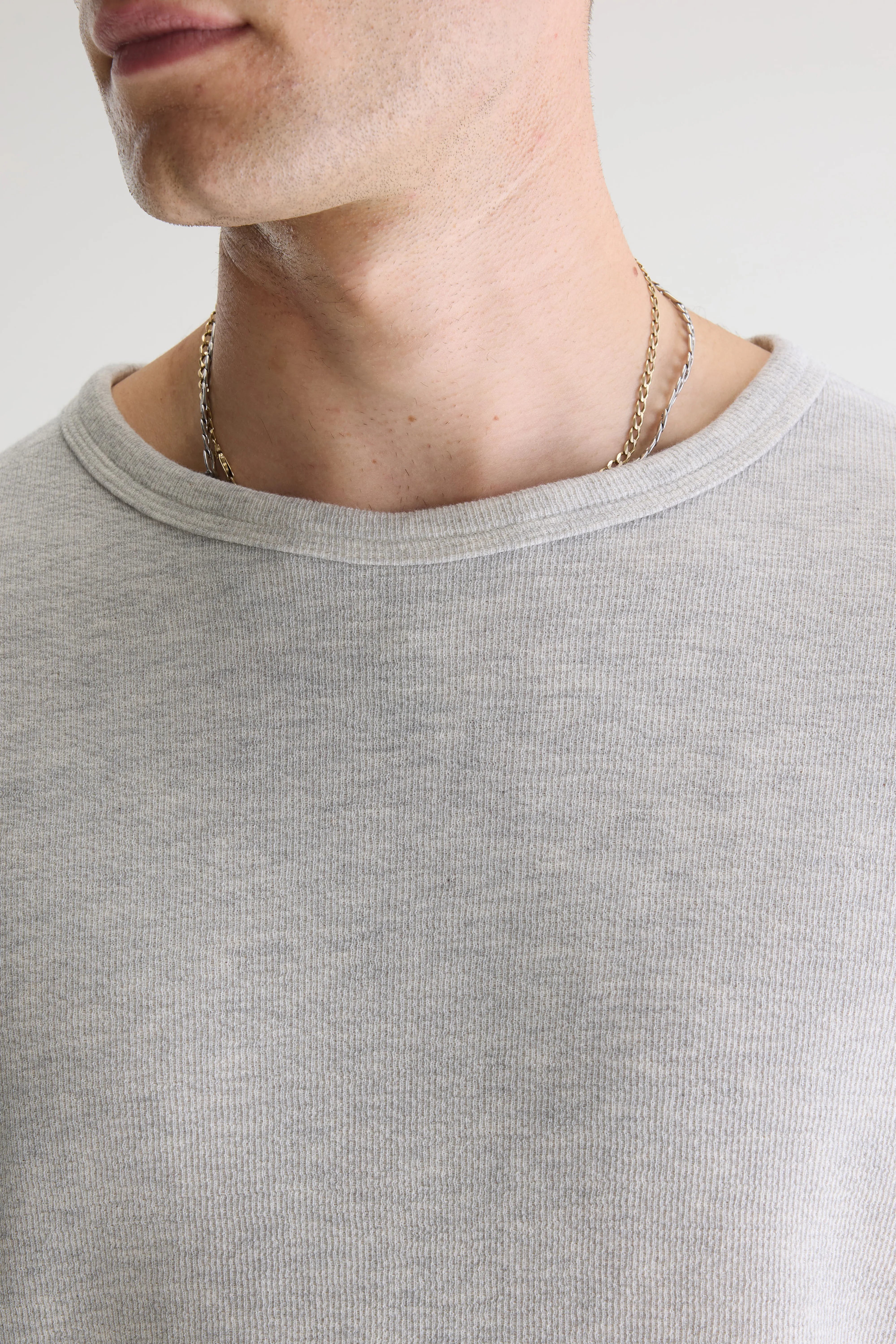 Fresh grijs t-shirt met lange mouwen (242 / M / H. GREY)