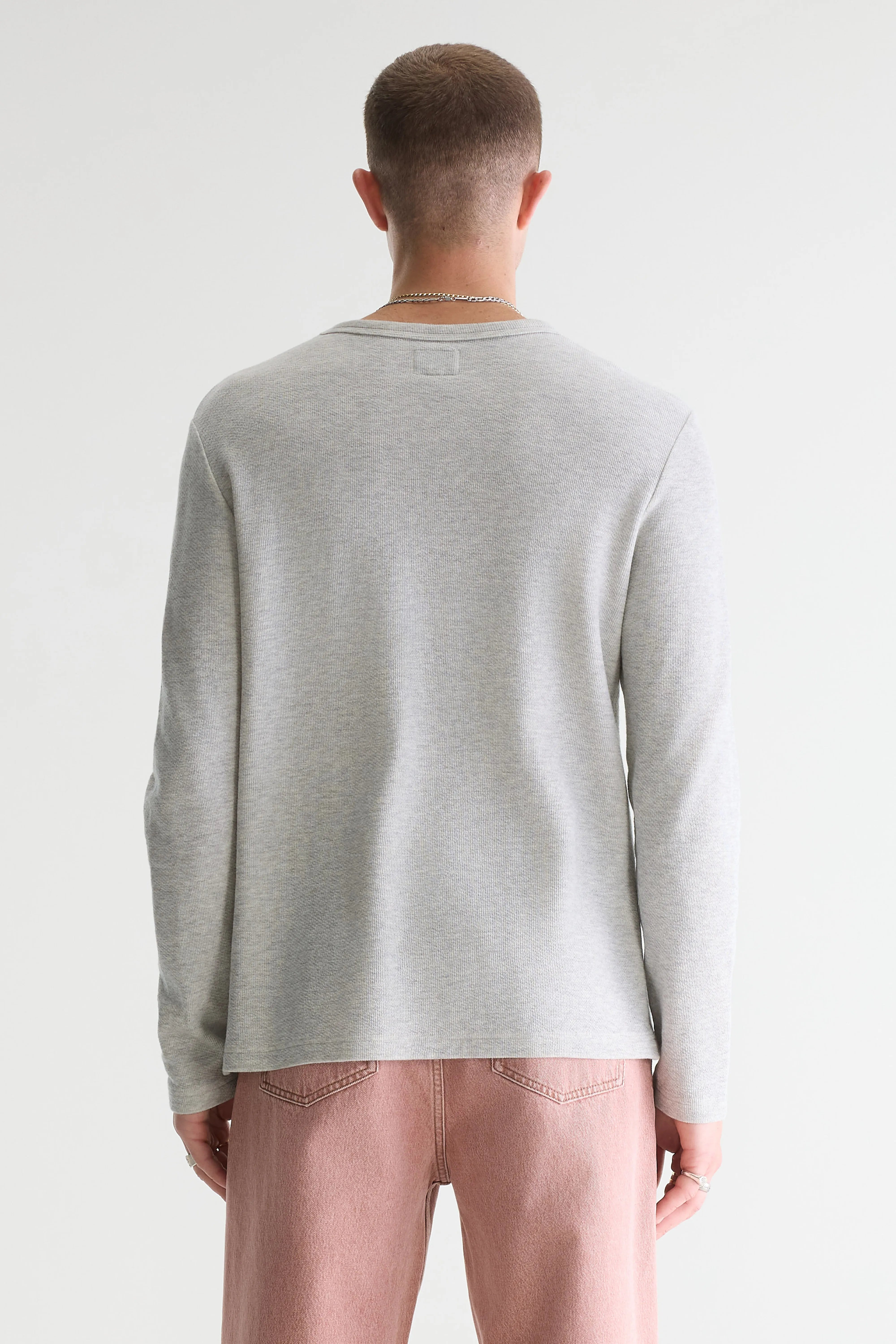 Fresh grijs t-shirt met lange mouwen (242 / M / H. GREY)