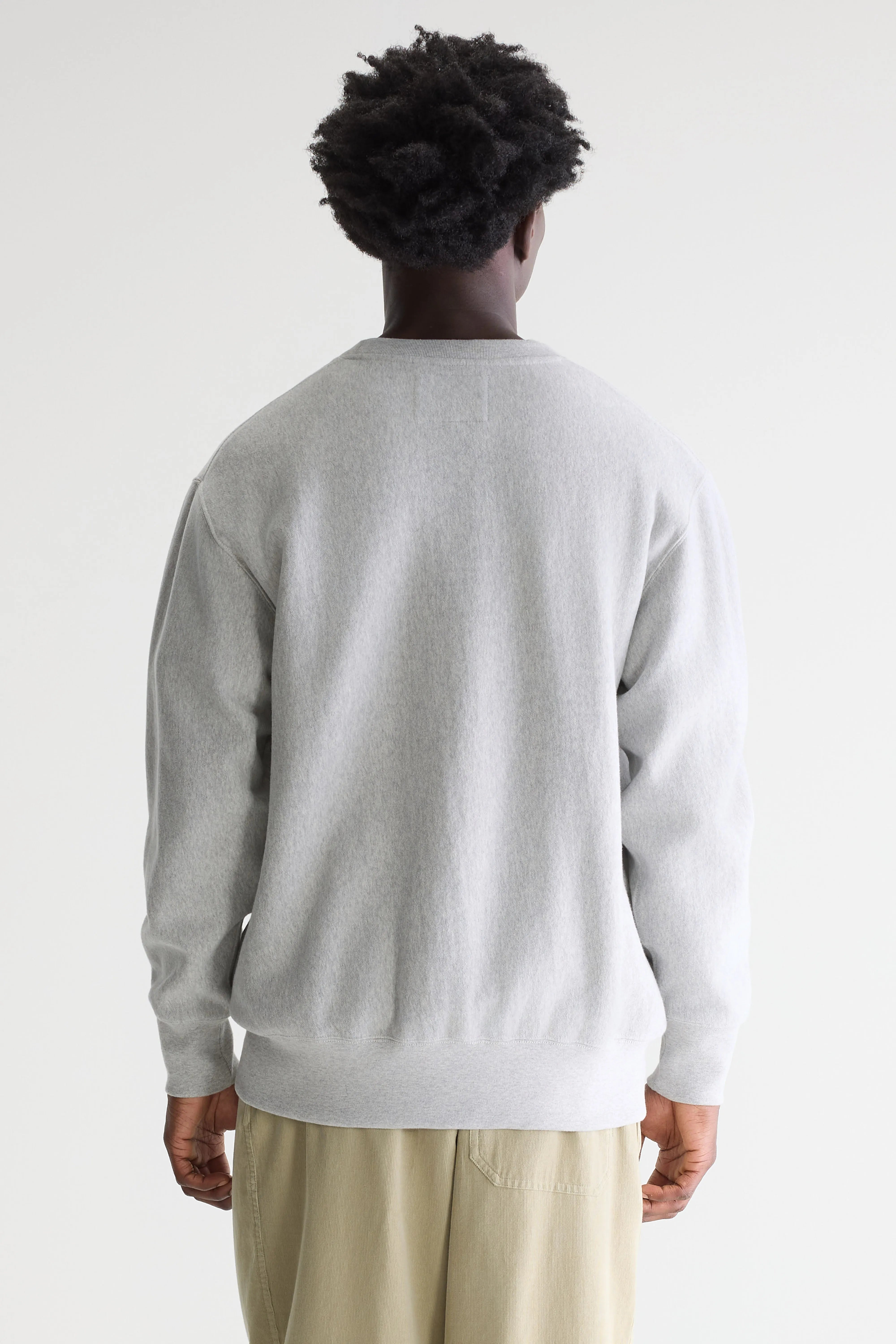Flake grijs sweatshirt met ronde hals (242 / M / H. GREY)