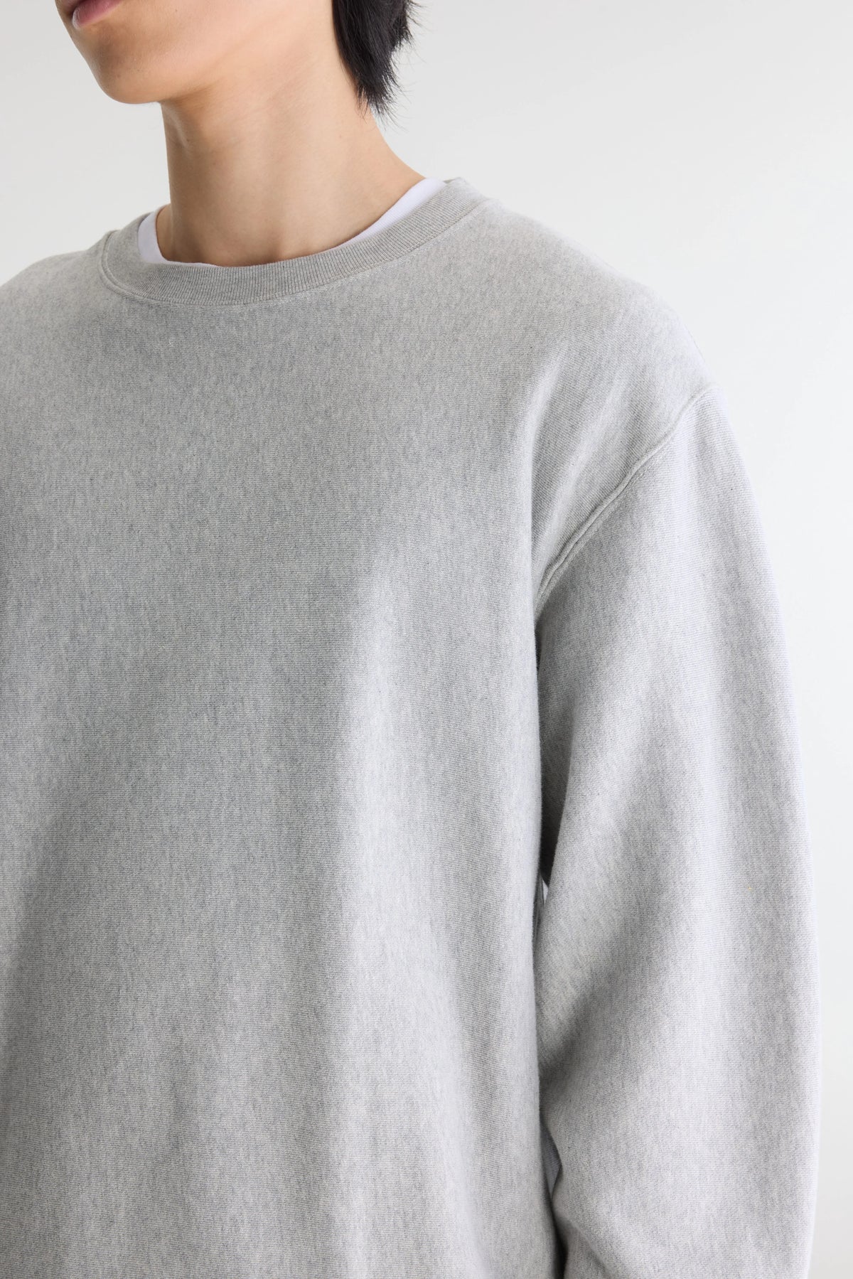 Flake crewneck sweatshirt (242 / M / H. GREY)