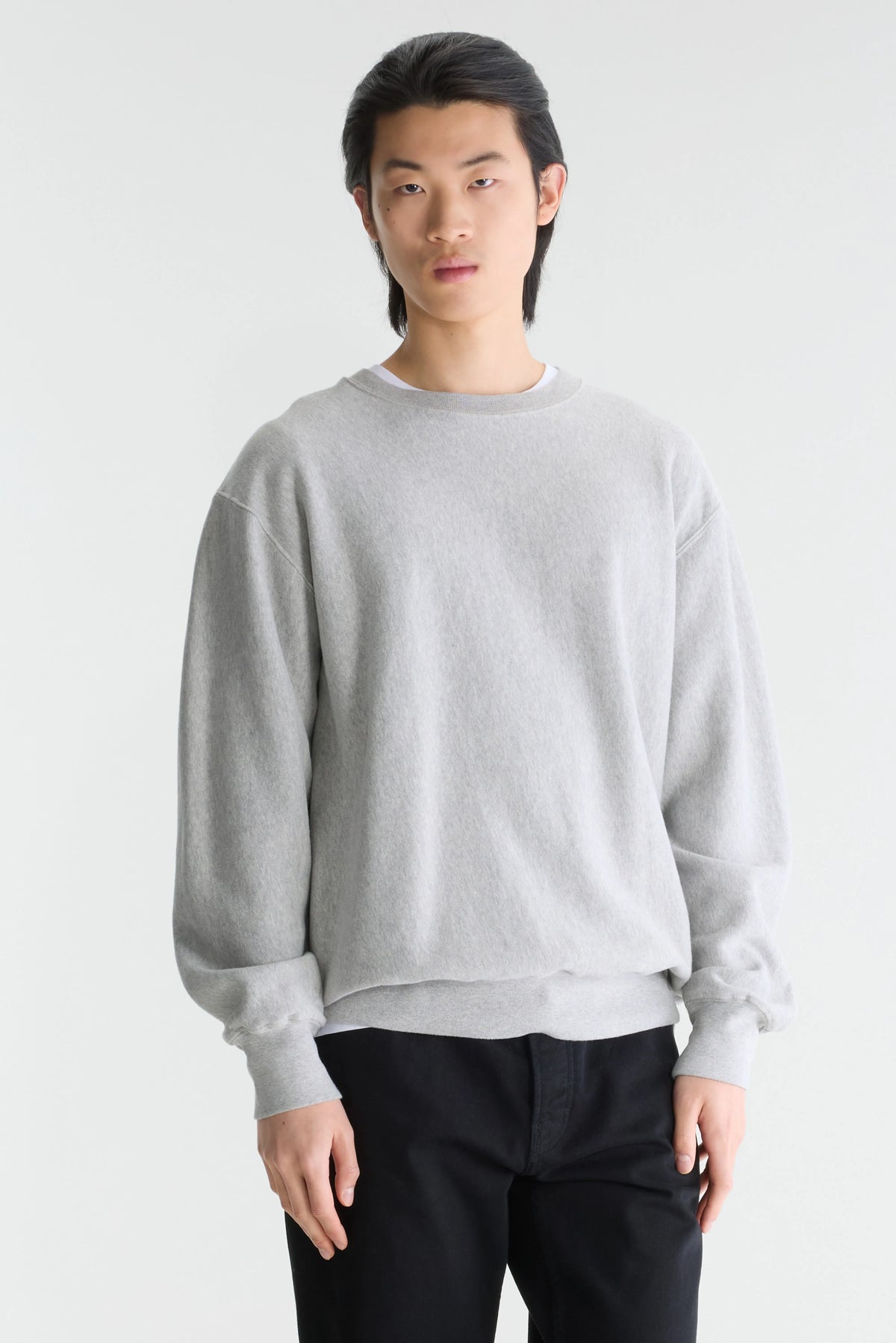 Flake crewneck sweatshirt (242 / M / H. GREY)