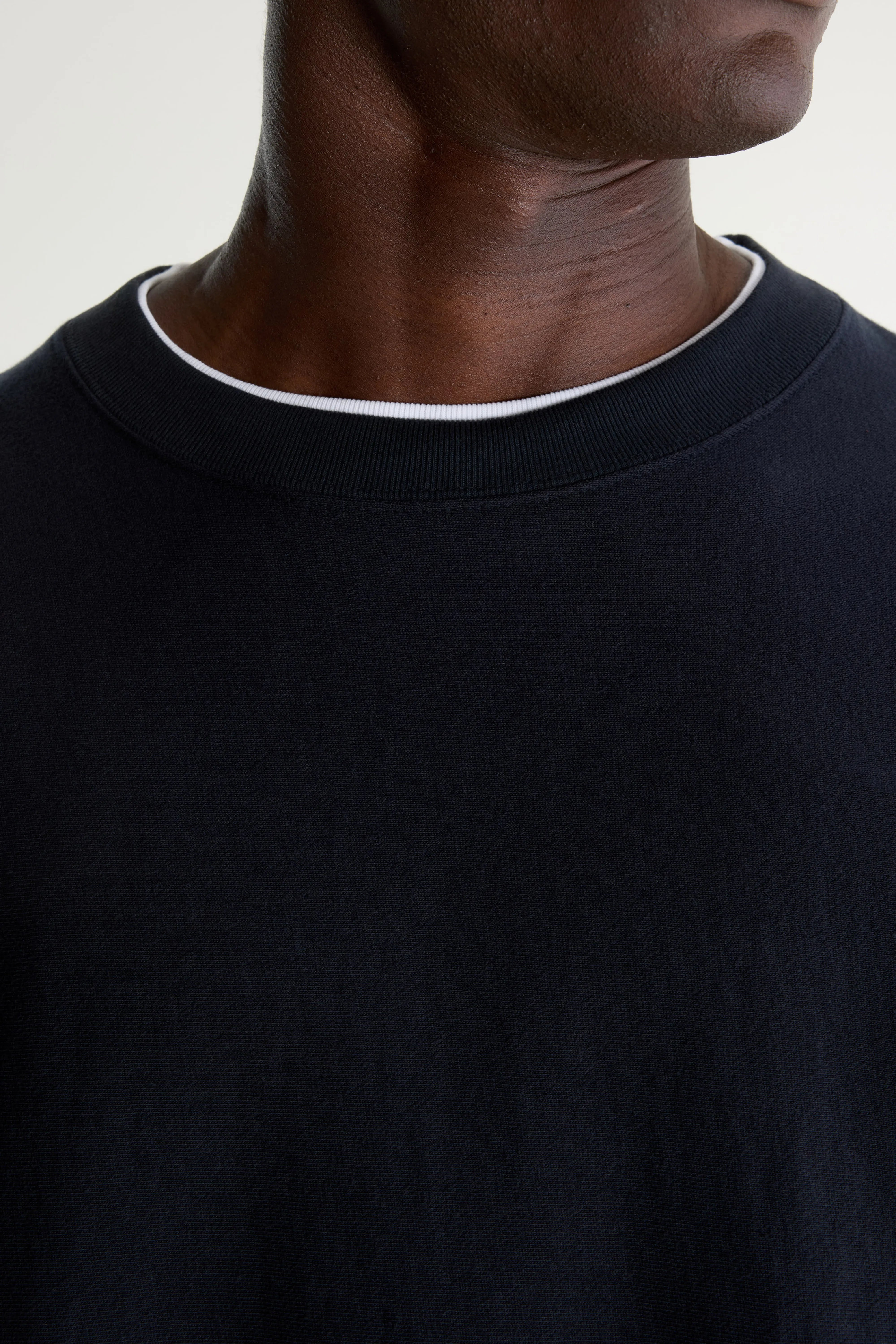 Flake crewneck sweatshirt (242 / M / NAVY)