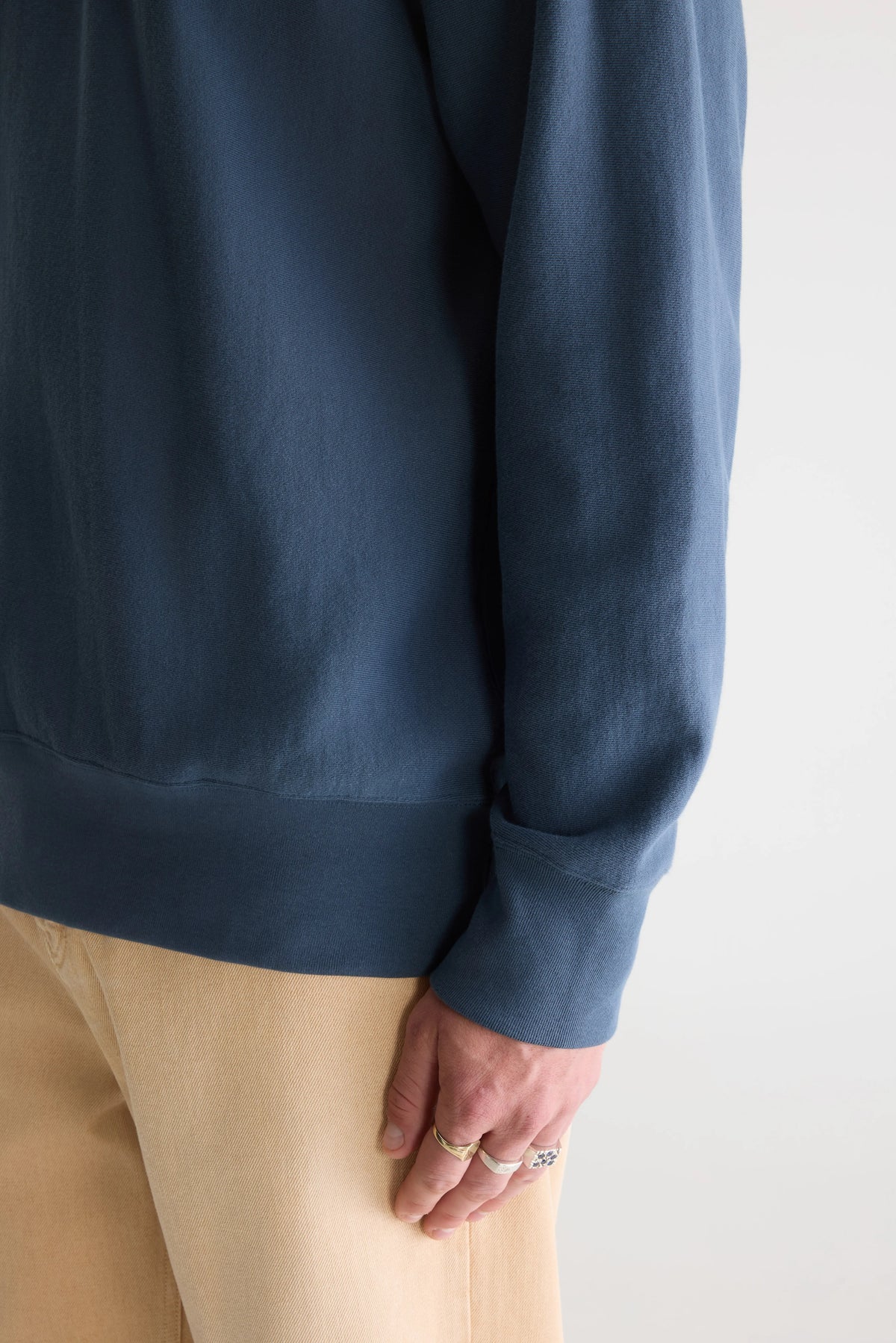 Flake crewneck blue-grey sweatshirt (242 / M / DOVE)
