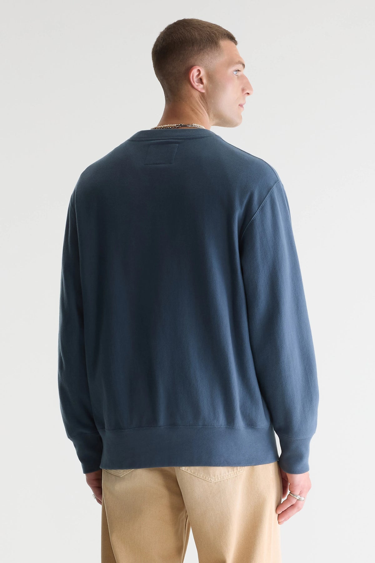Flake crewneck blue-grey sweatshirt (242 / M / DOVE)