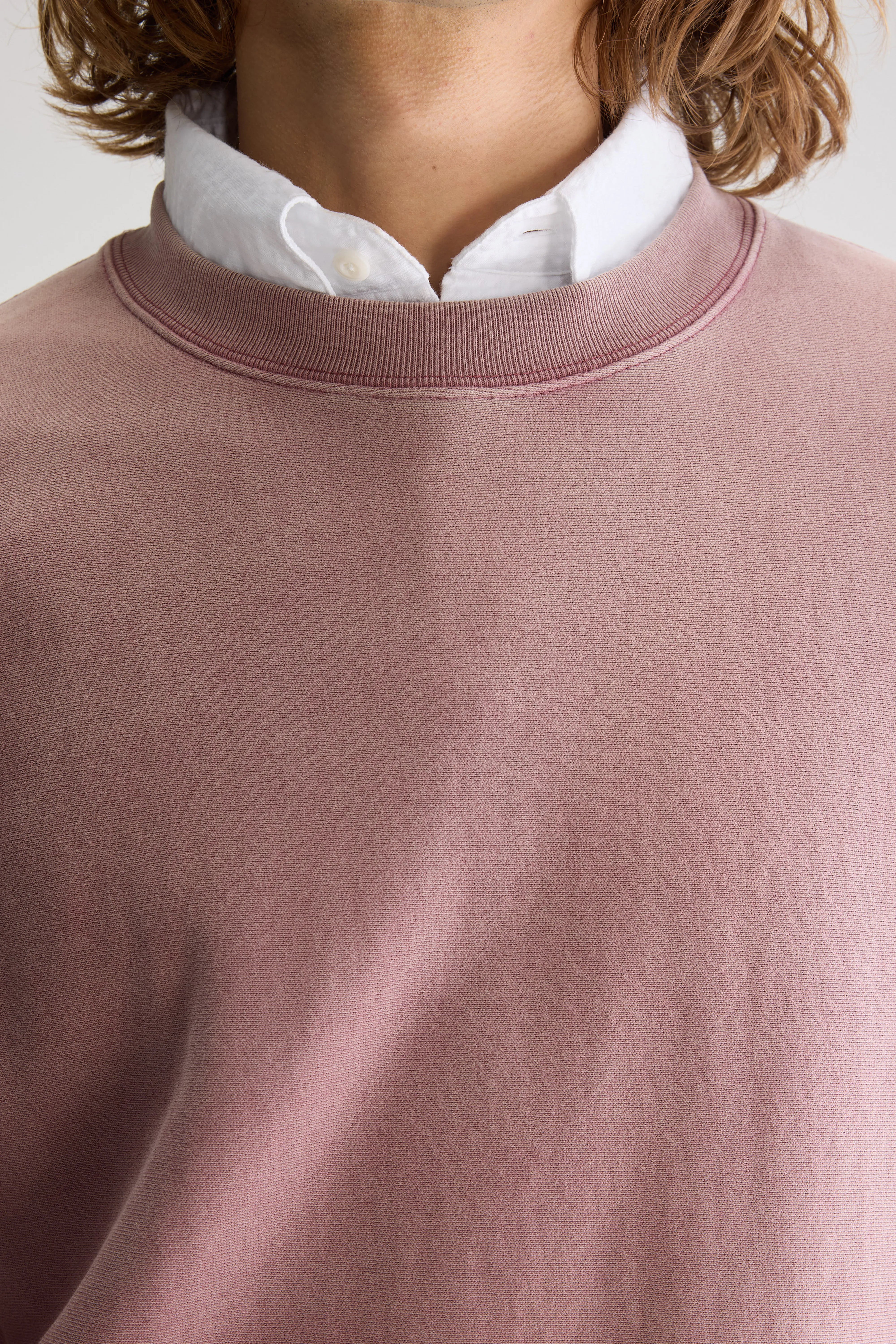 Flake crewneck sweatshirt (251 / M / LYCHEE)
