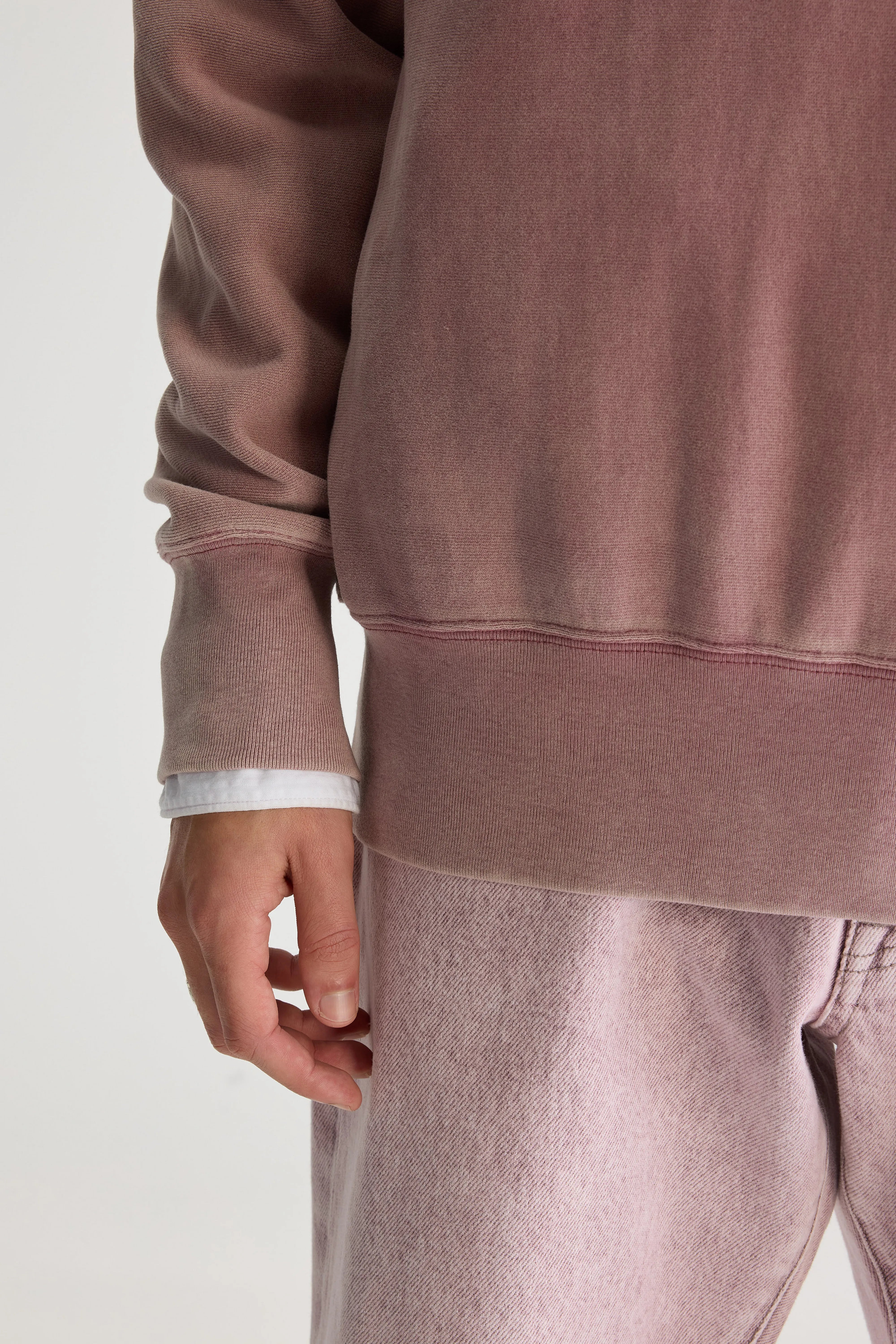 Flake crewneck sweatshirt (251 / M / LYCHEE)