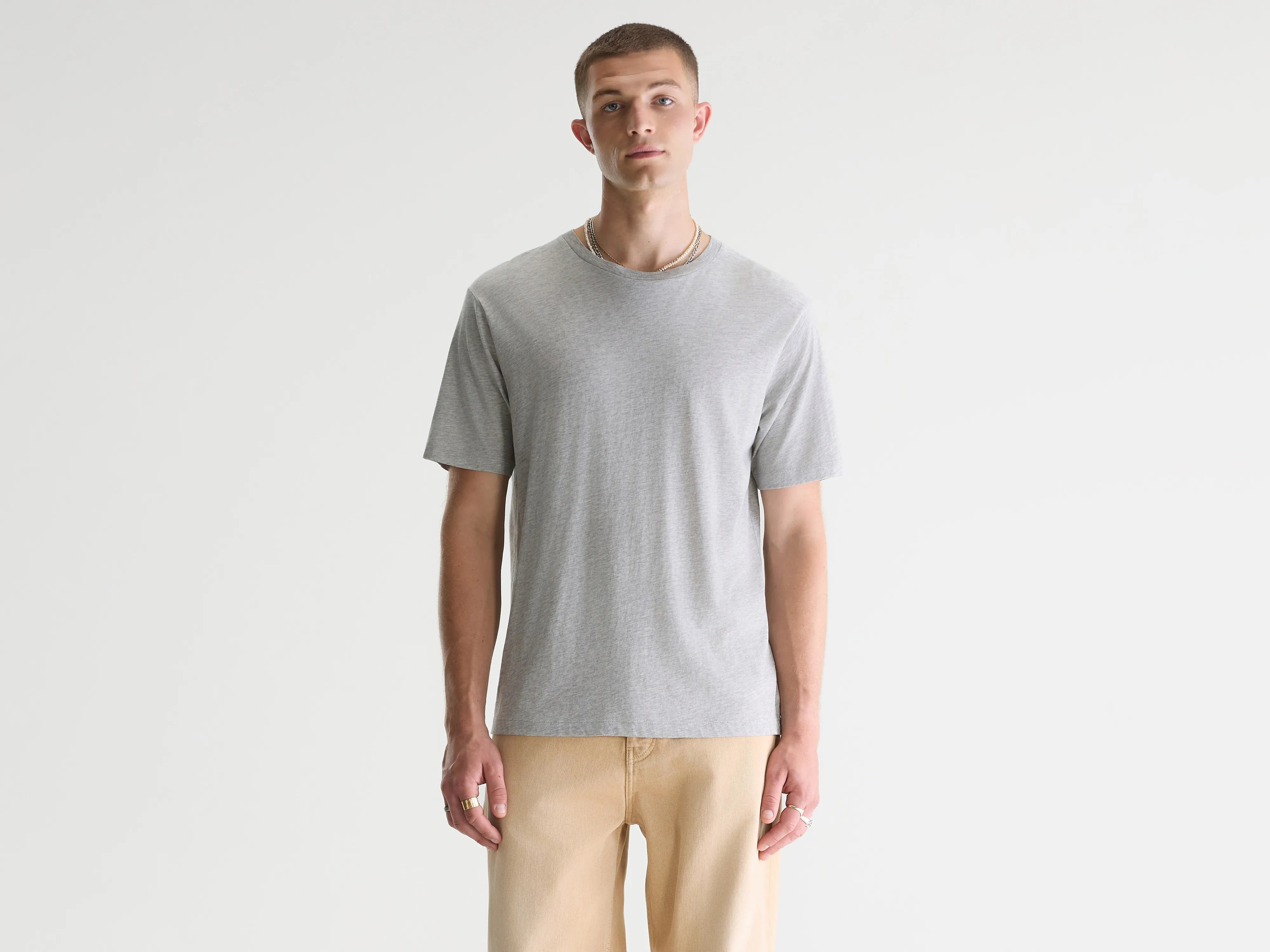 T-shirt gris à manches courtes Vinx (242 / M / H. GREY)